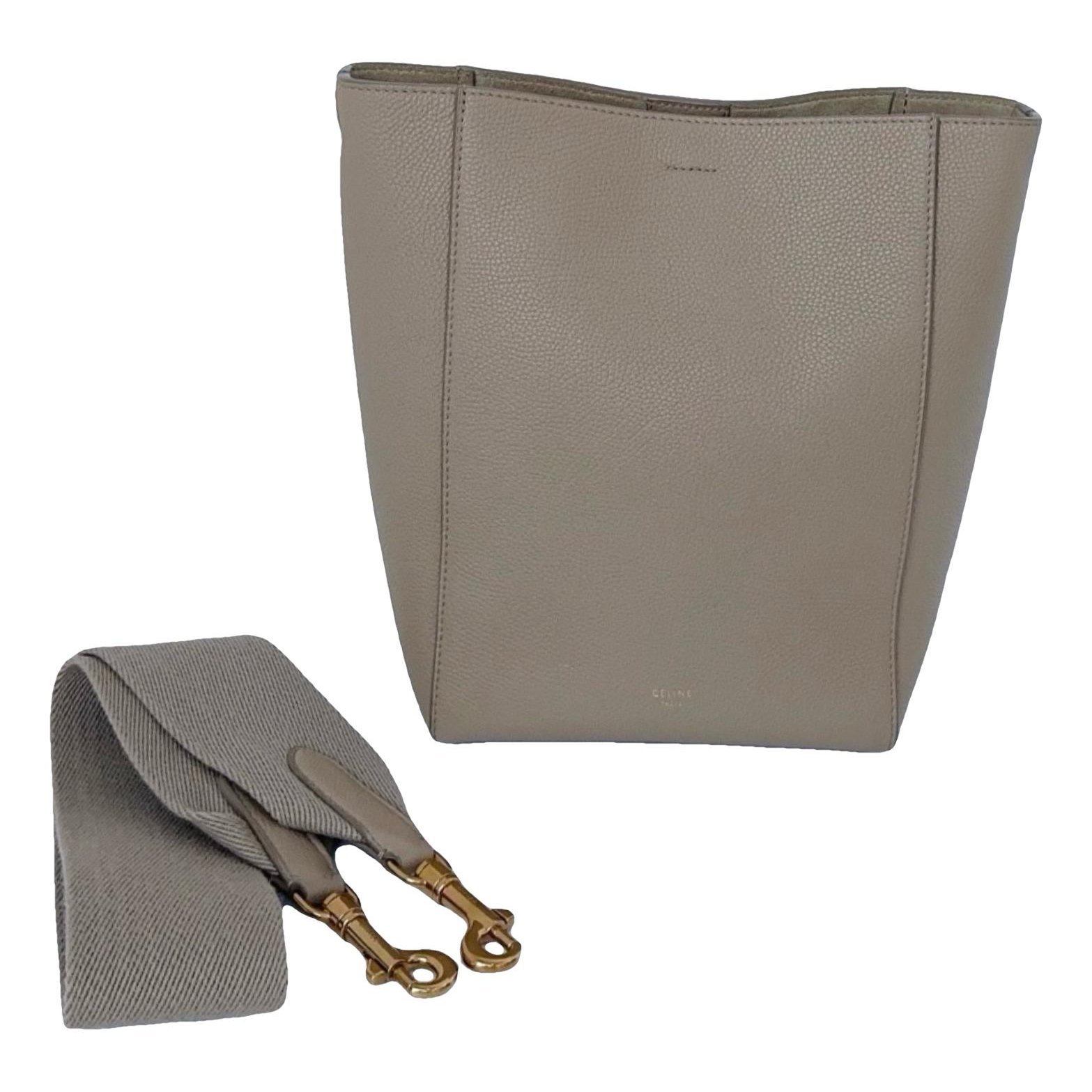 Seau Sangle leather handbag