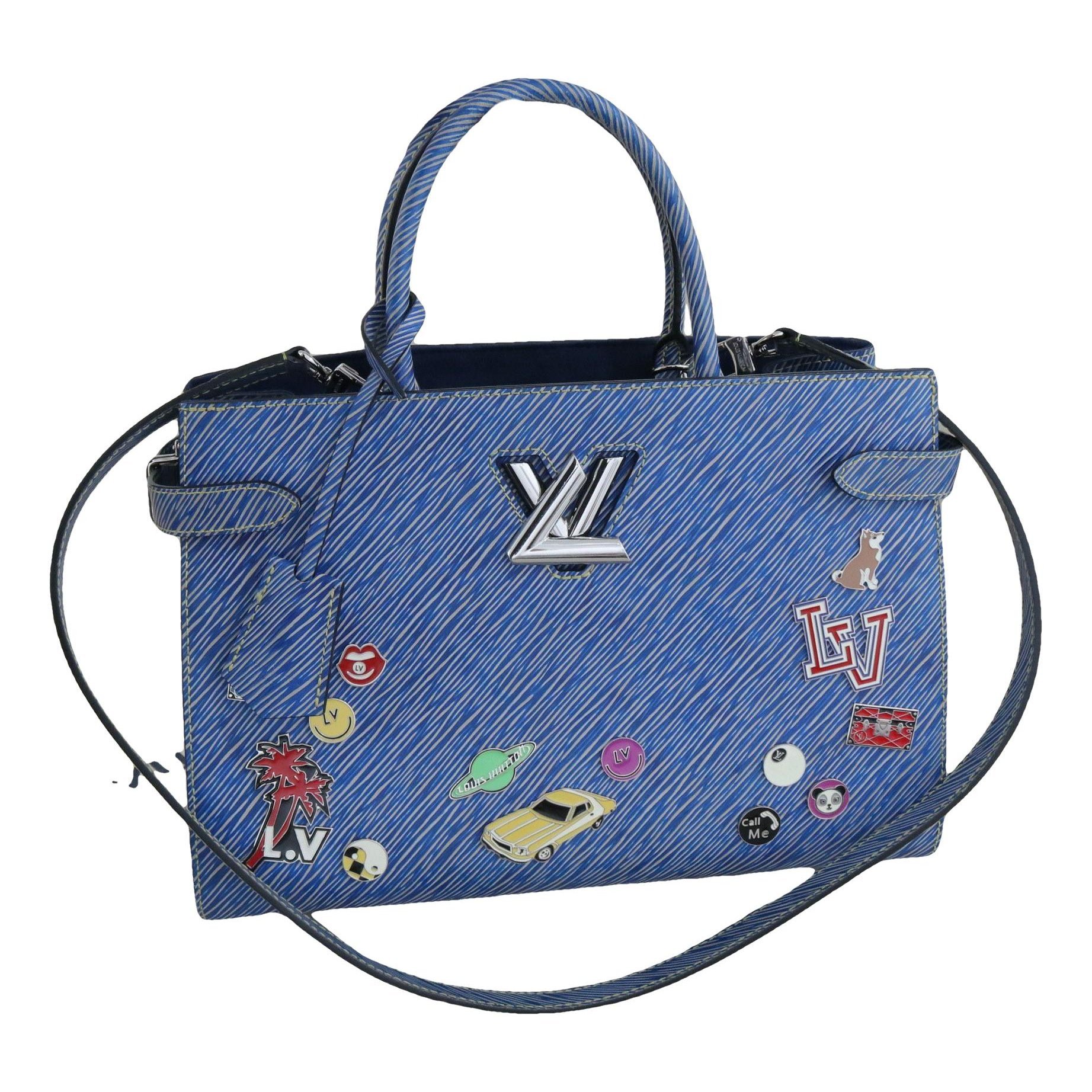 Twist leather handbag