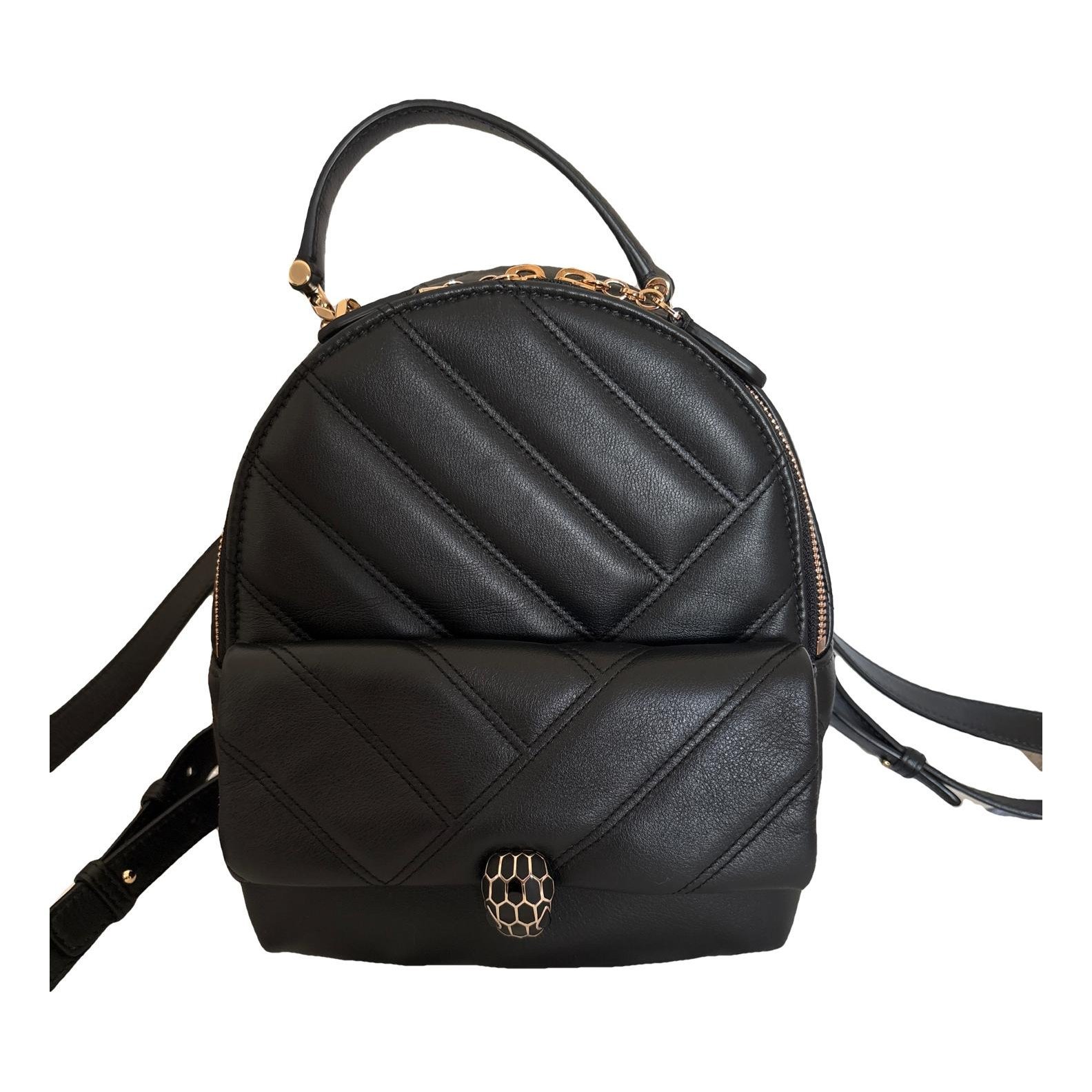 Leather backpack