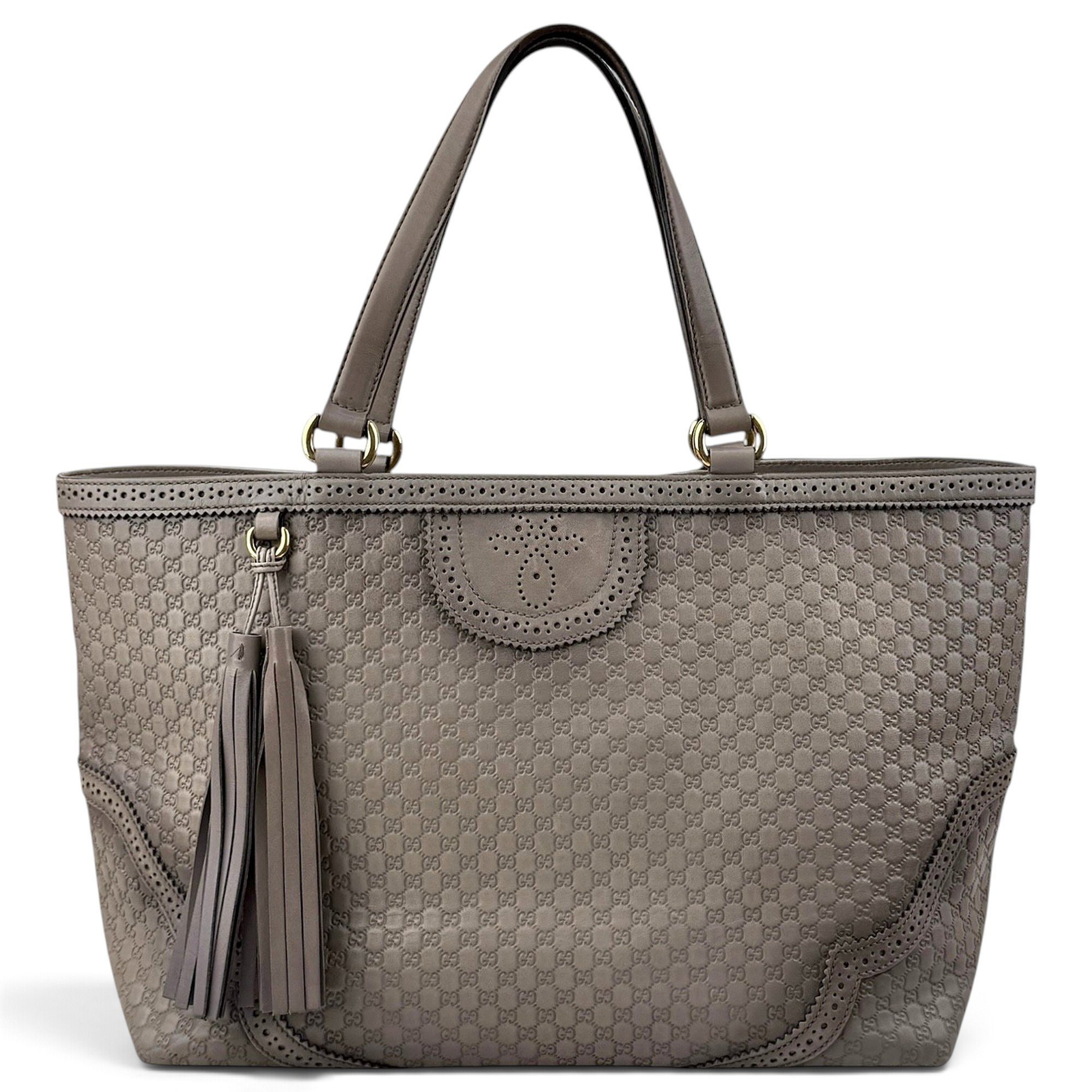 Leather tote