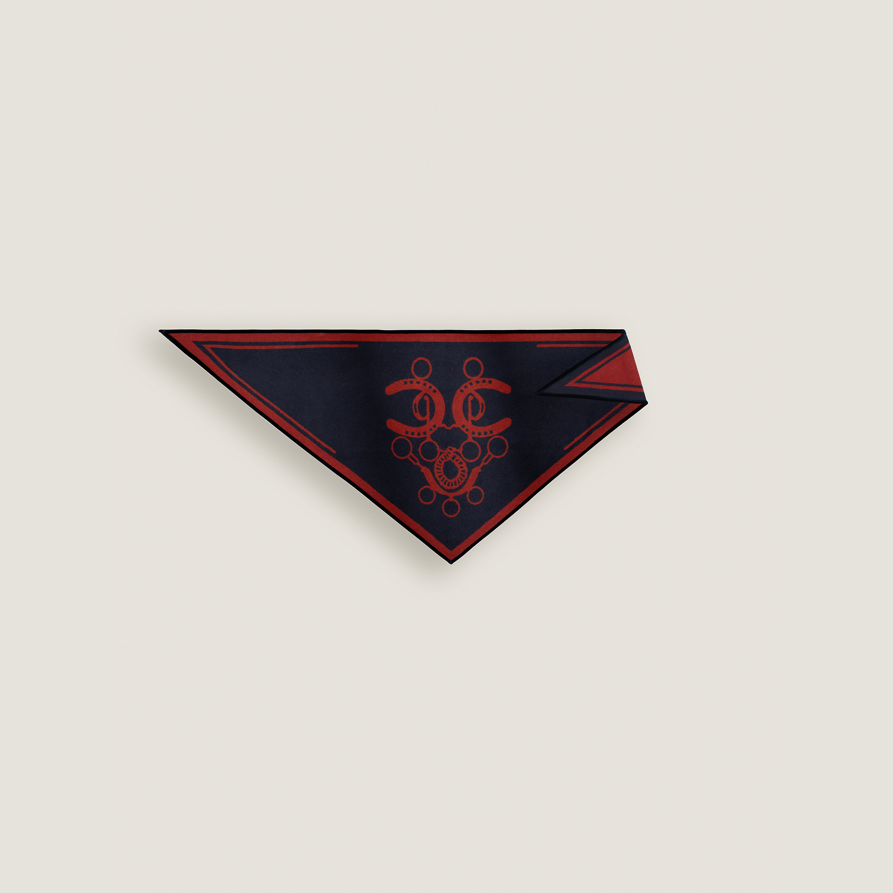 Manege double face triangle scarf