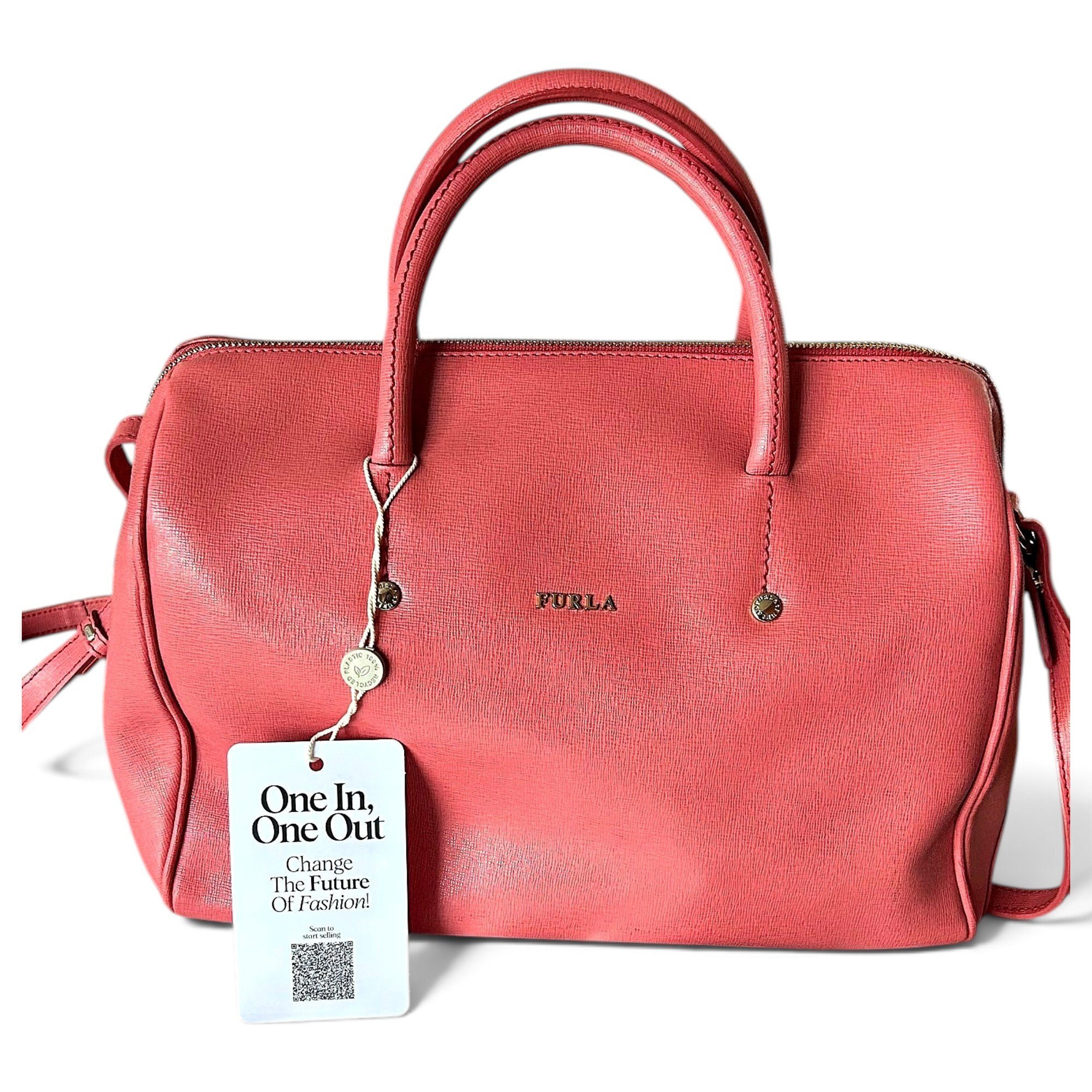 Candy Bag leather bowling bag