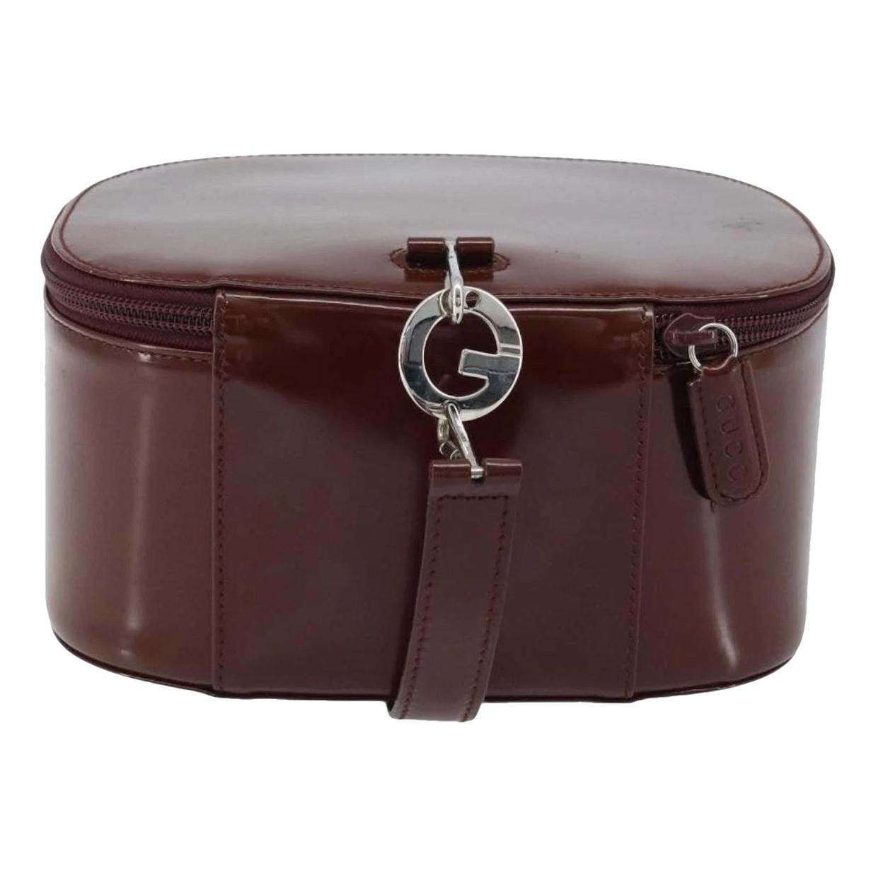 Patent leather handbag