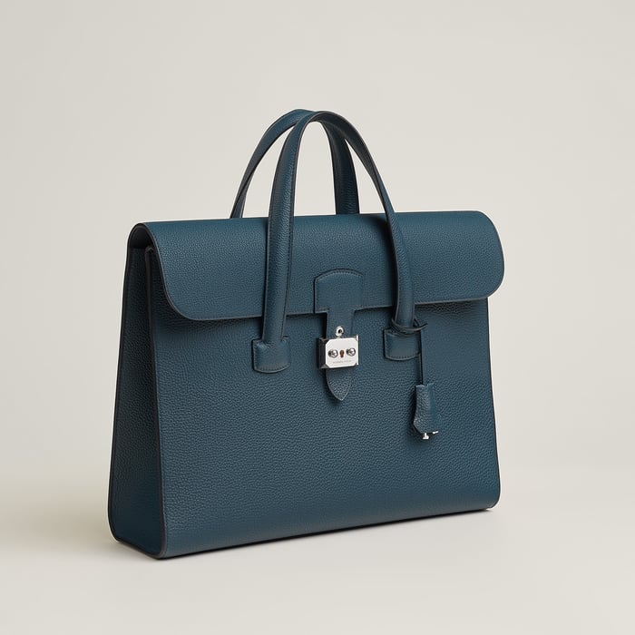 Bleu De Prusse Sac a Depeches Light 1-36 Briefcase
