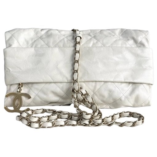 Leather clutch bag