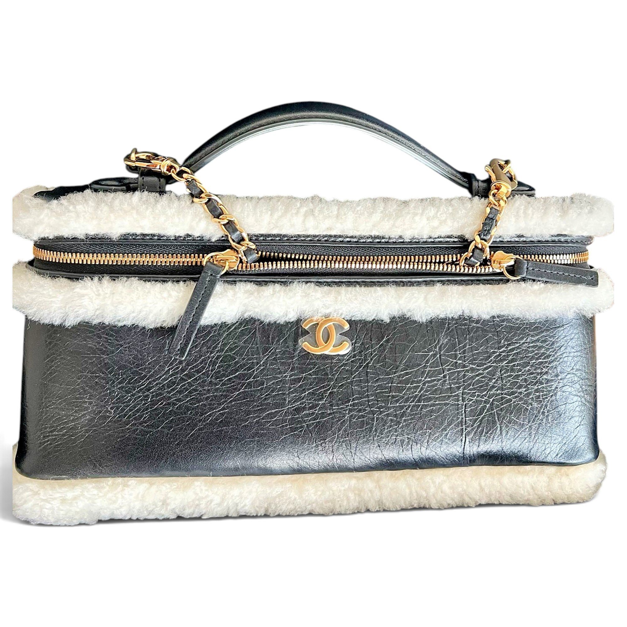 Vanity leather handbag