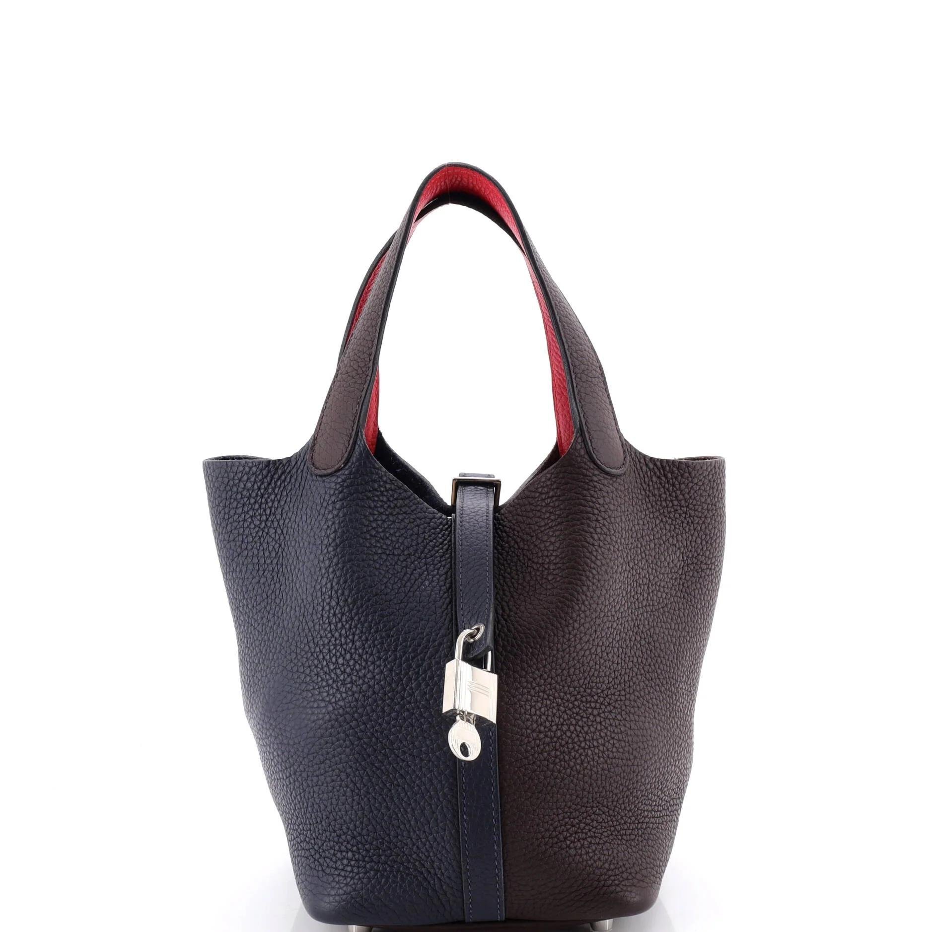 Picotin leather handbag