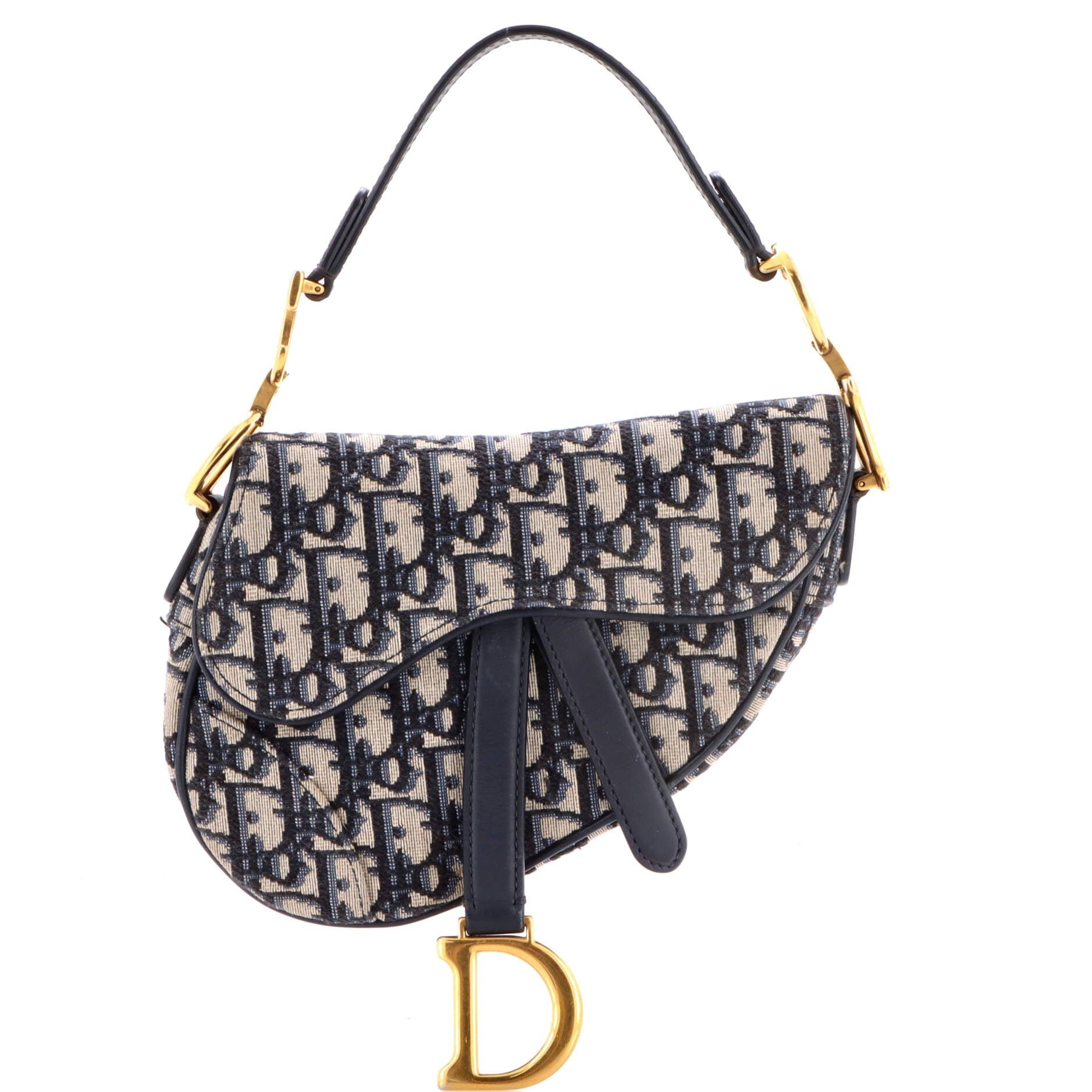 Dior Saddle Handbag Oblique Canvas Mini