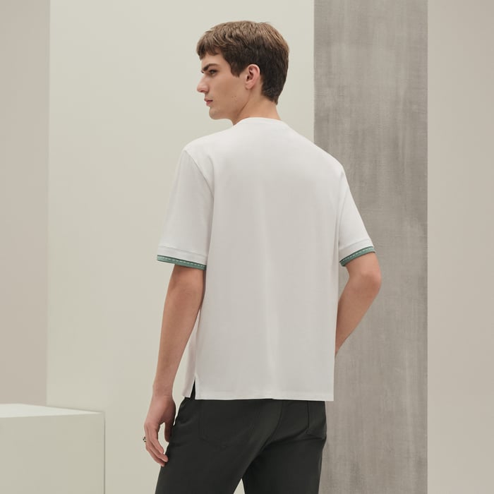Blanc "Piqures Sellier" T-shirt