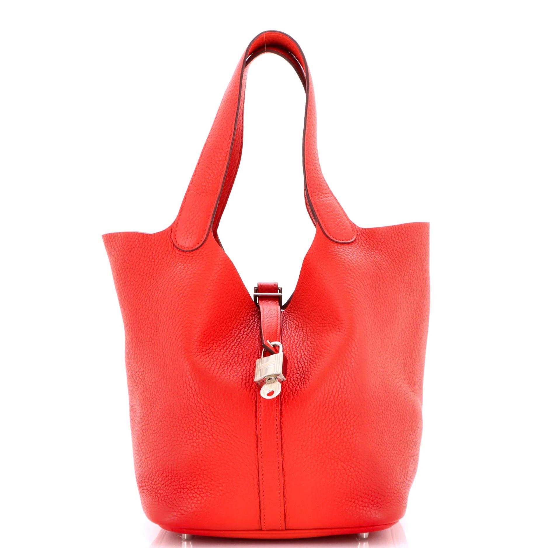 Picotin leather handbag