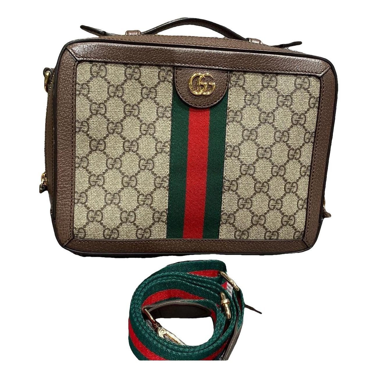 Ophidia Zip Around Camera leather crossbody bag