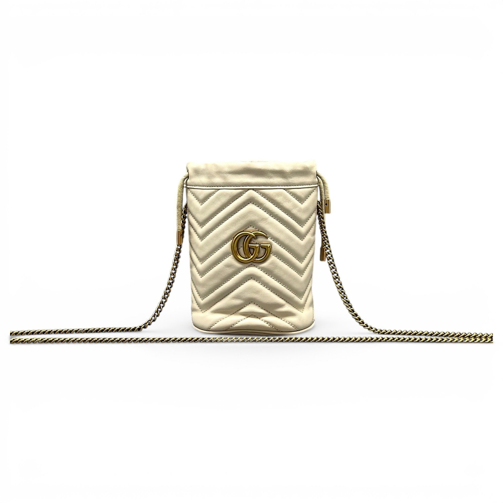 GG Marmont Chain Bucket leather handbag