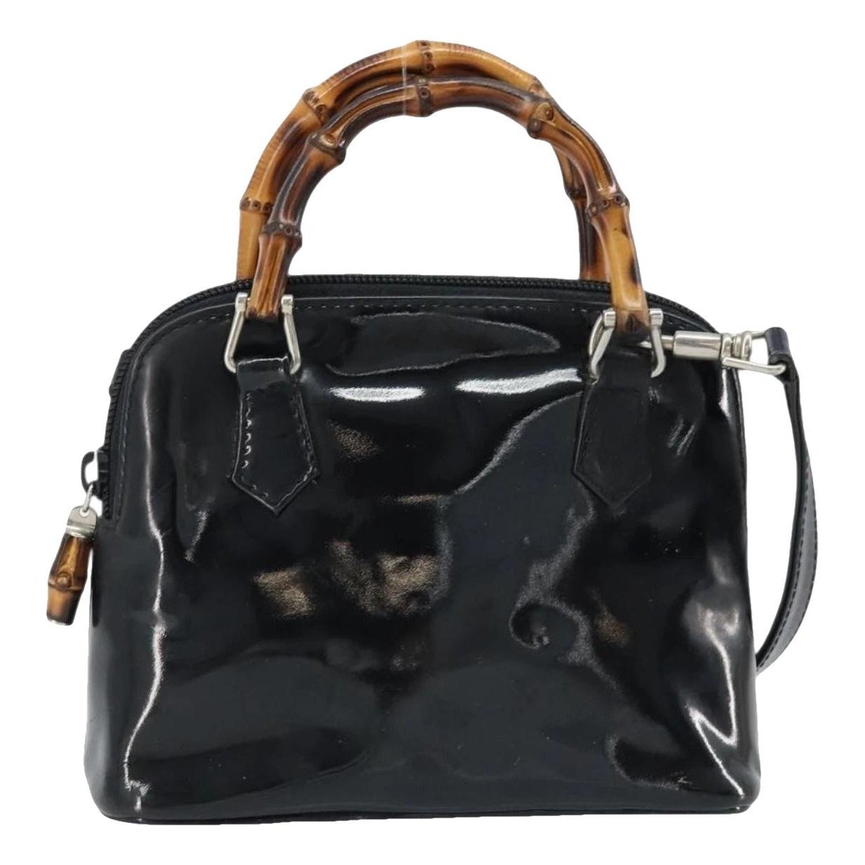 Patent leather handbag