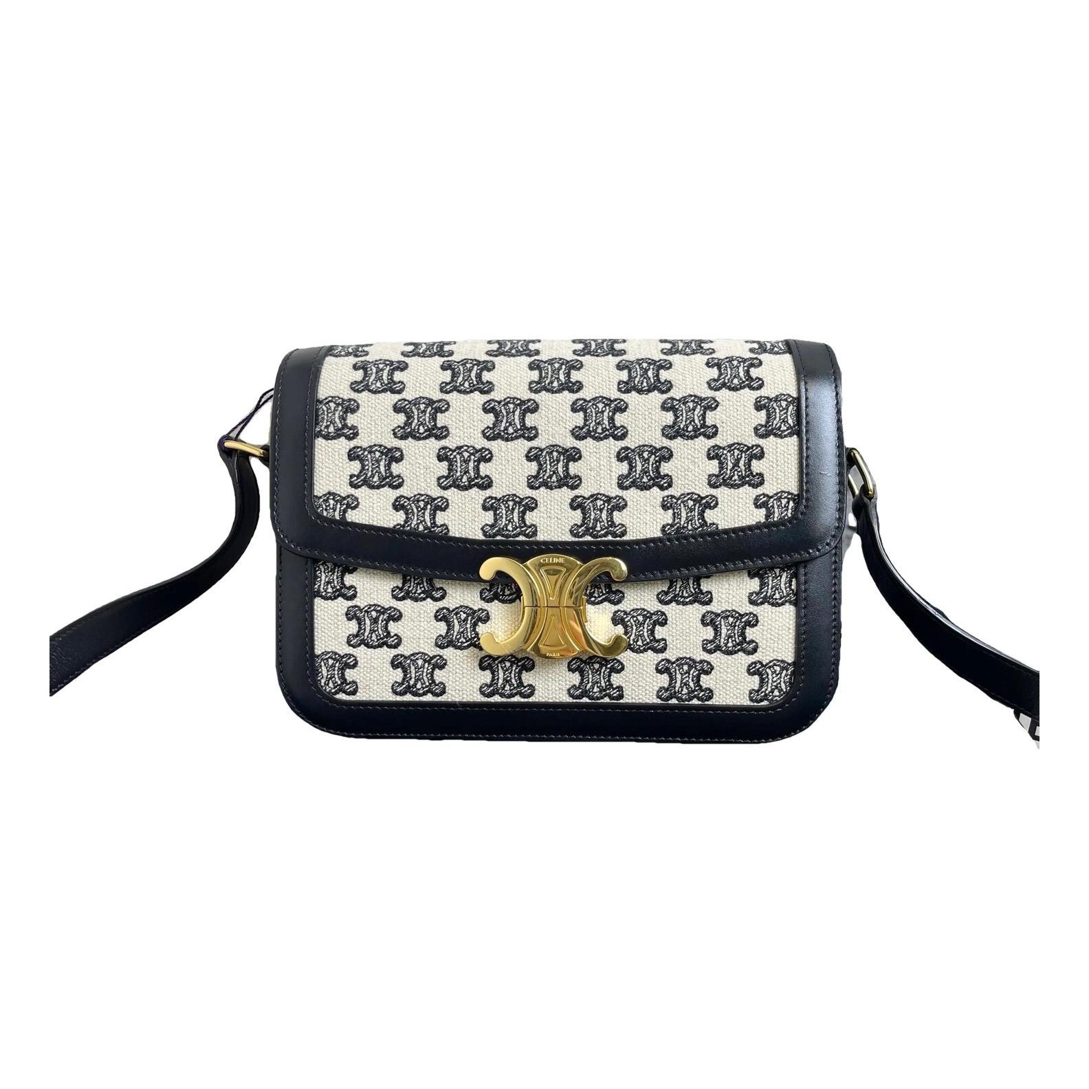 Triomphe cloth handbag