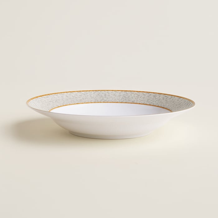 썽 꼴로리 Mosaique Au 24 Gold 깊은 원형 플래터