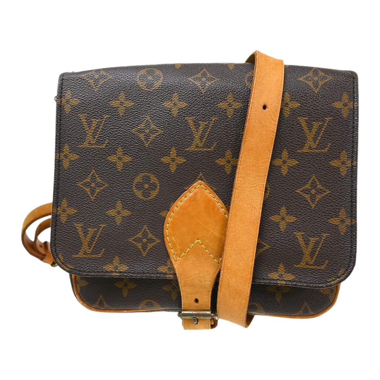 Cartouchière cloth handbag