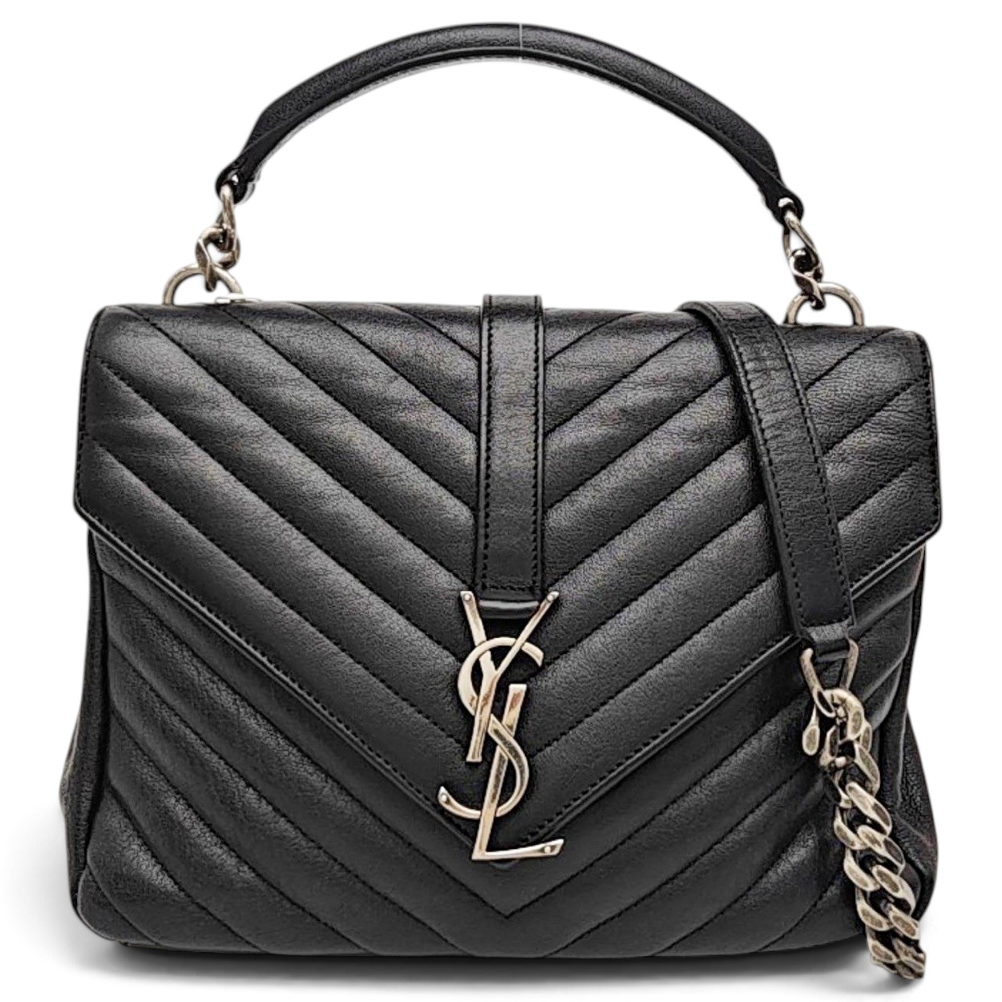 Collége monogramme leather handbag