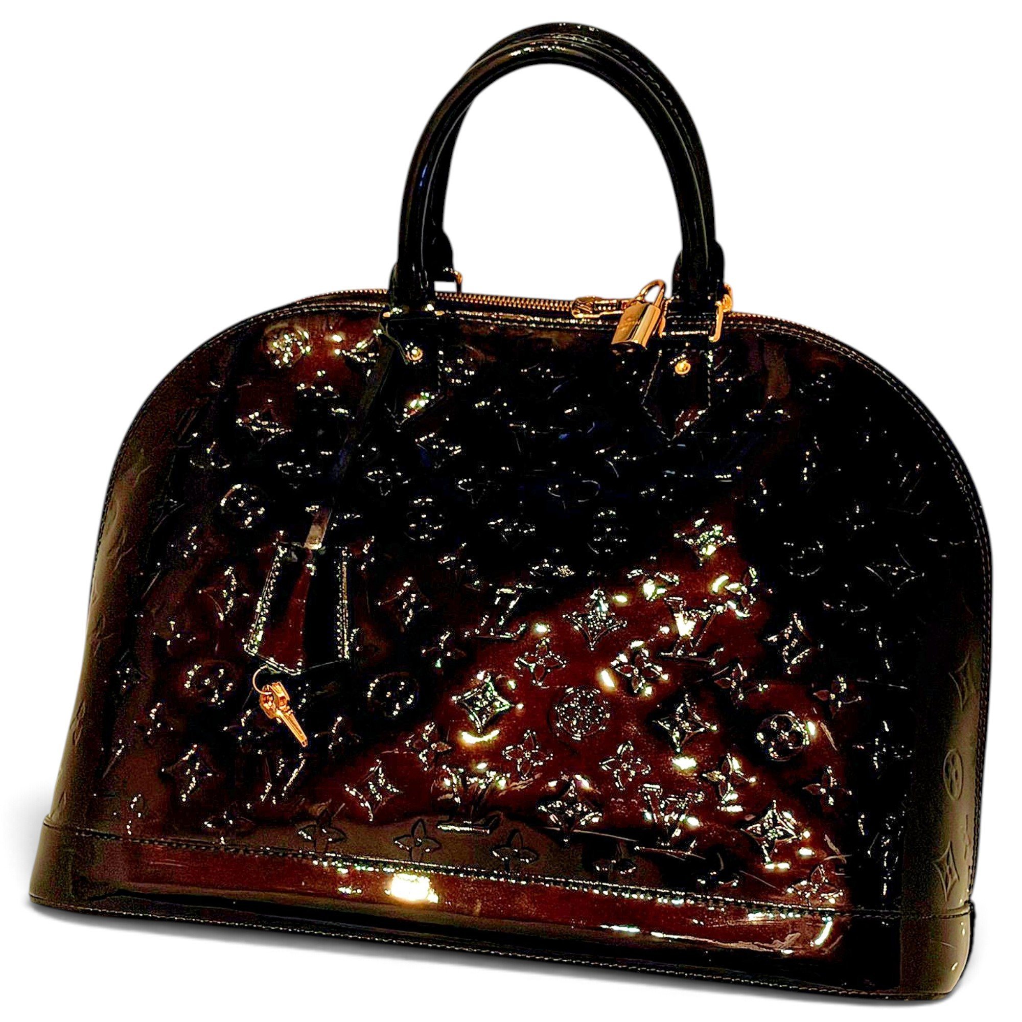 Alma patent leather handbag