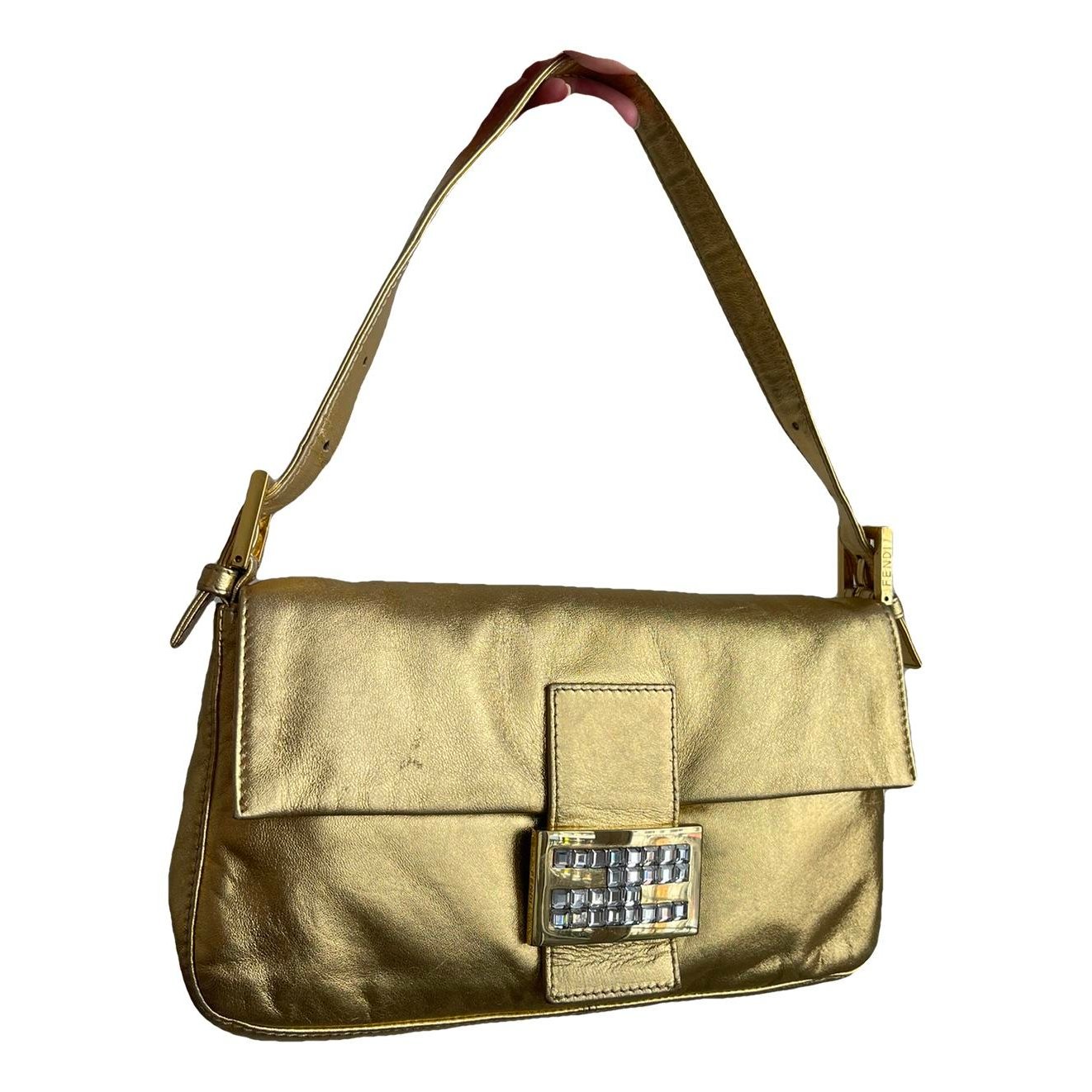 Baguette leather handbag