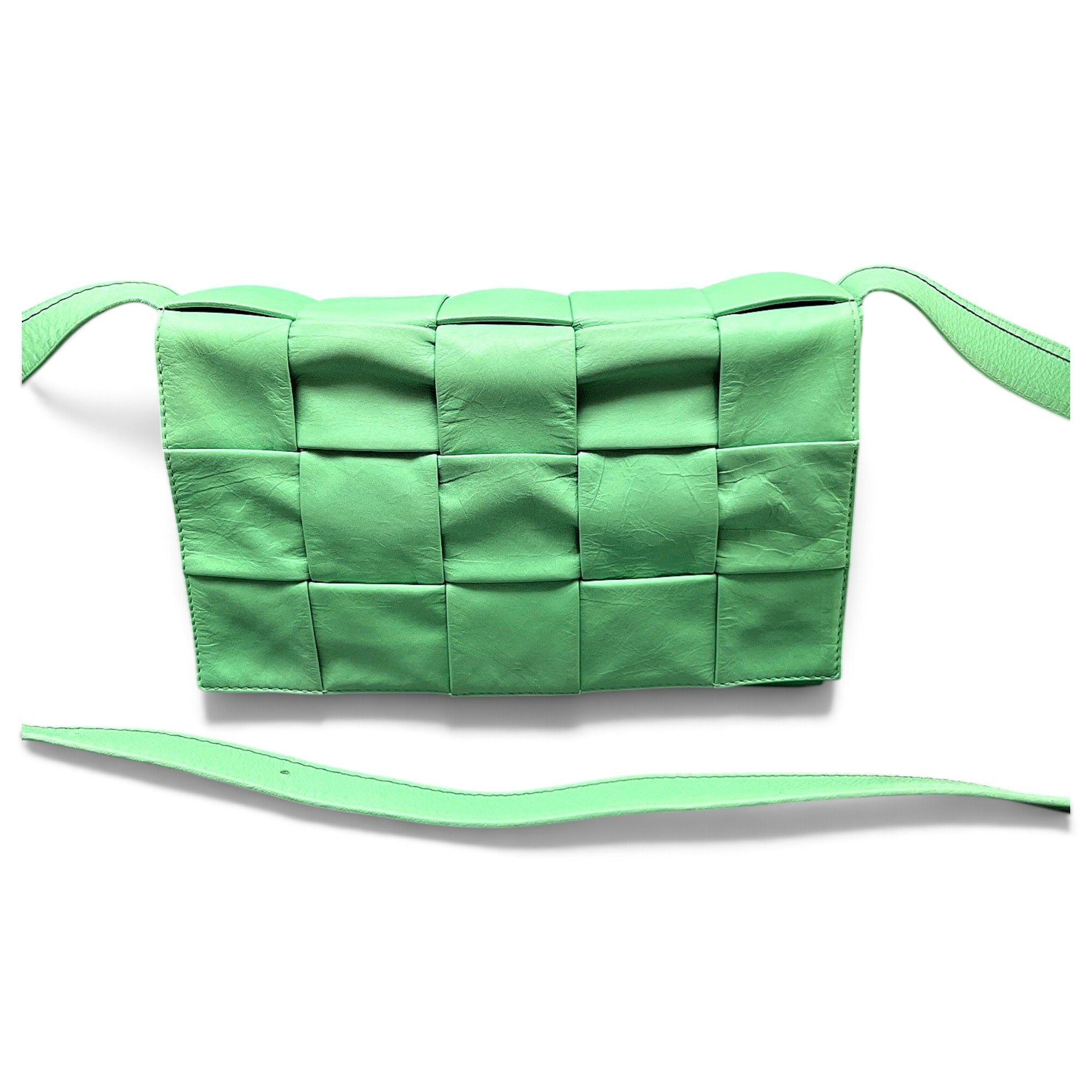 Cassette leather handbag