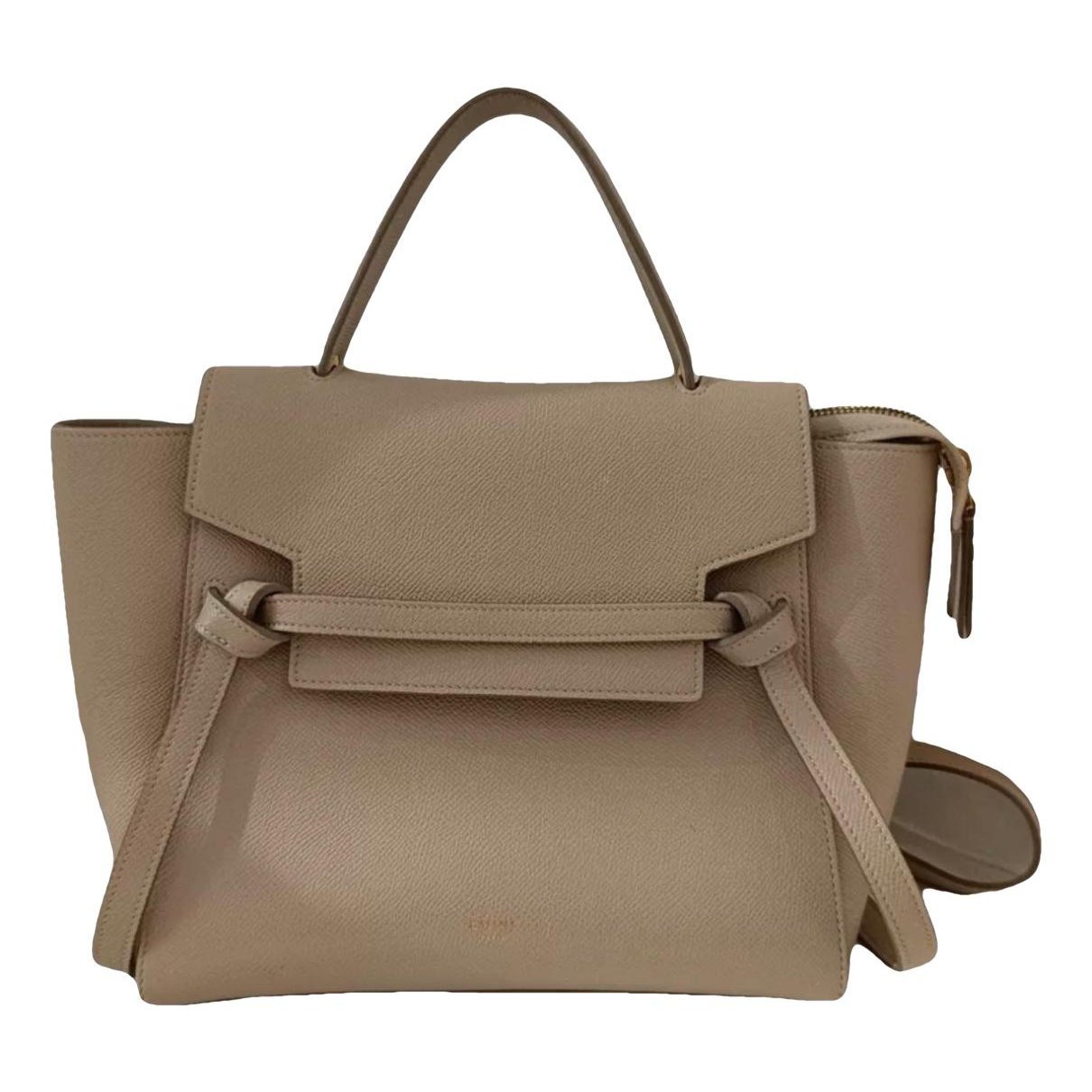 Belt leather handbag