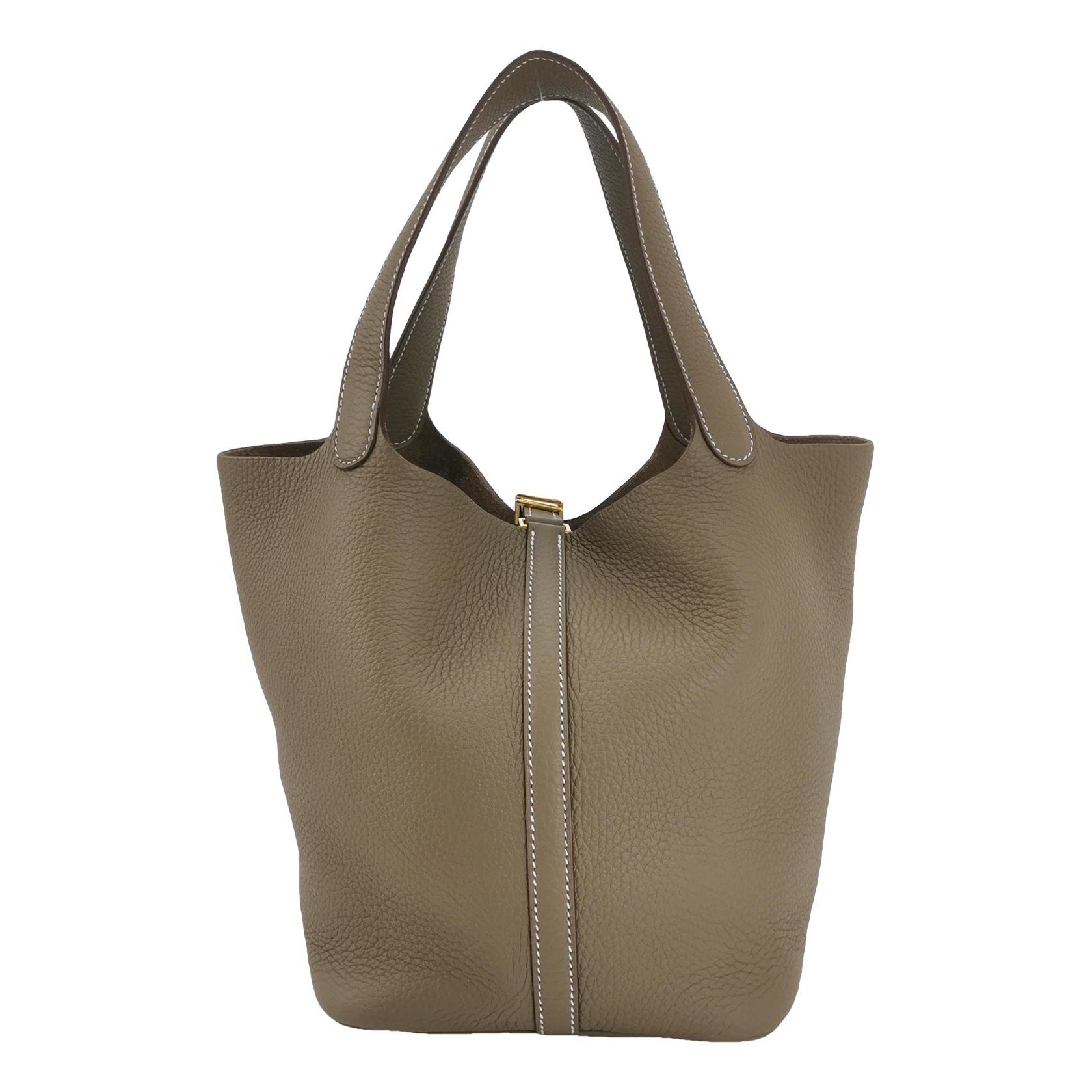 Picotin leather tote