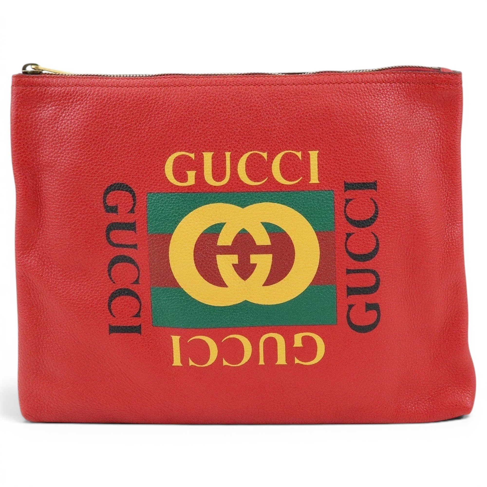 Pony-style calfskin clutch bag