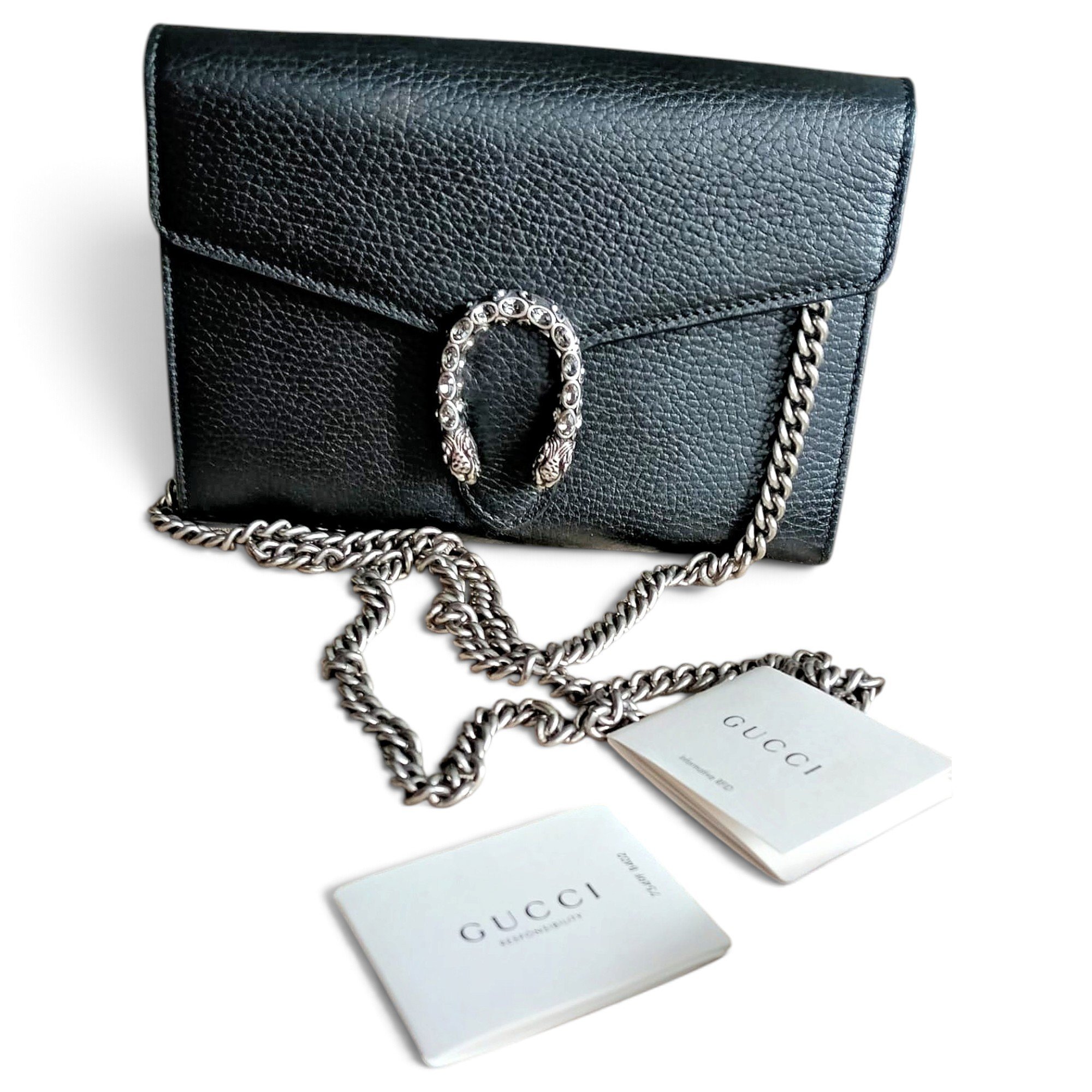 Dionysus Chain Wallet leather handbag