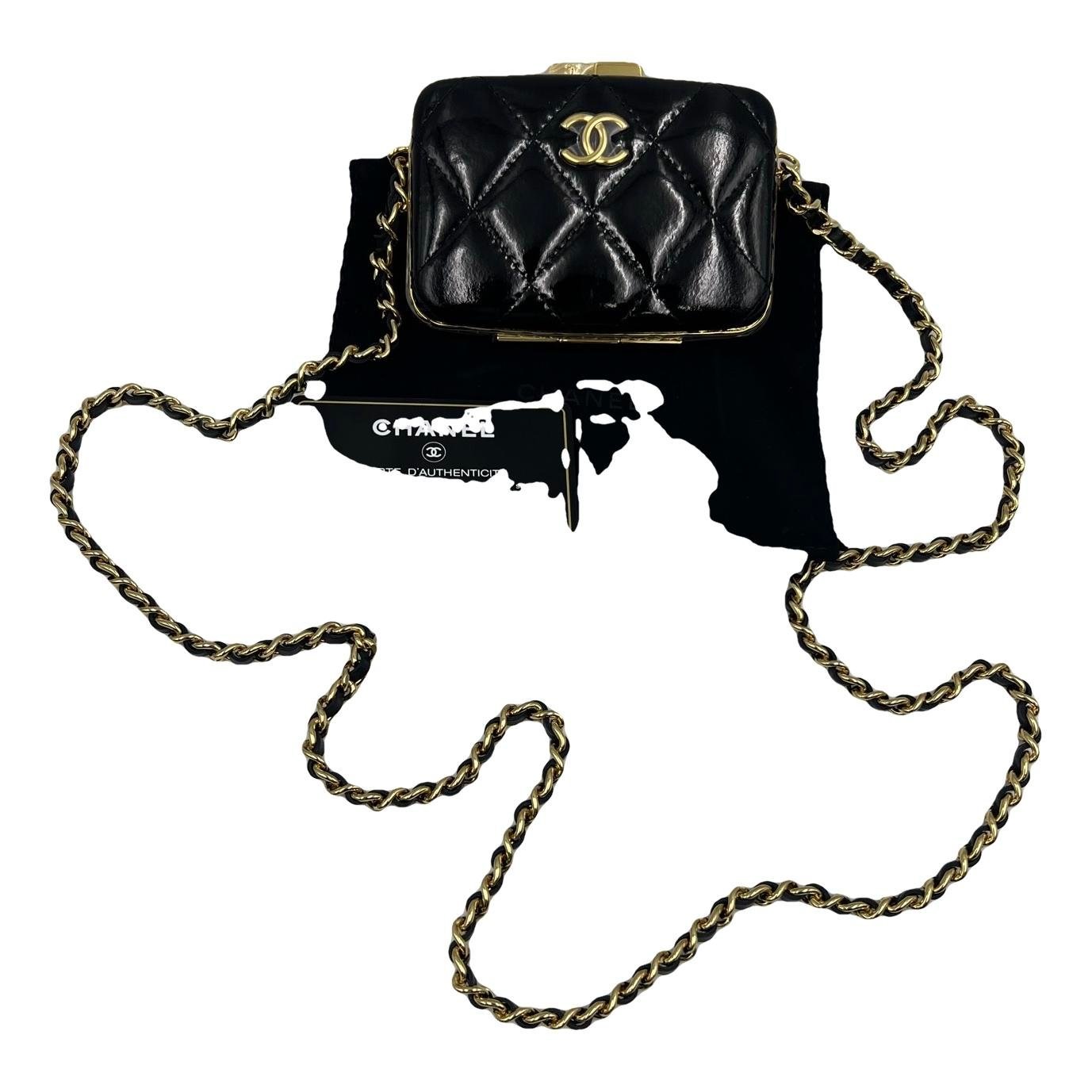 Patent leather handbag