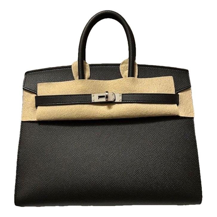 Hermes Birkin 25 Handbag Black Epsom Leather