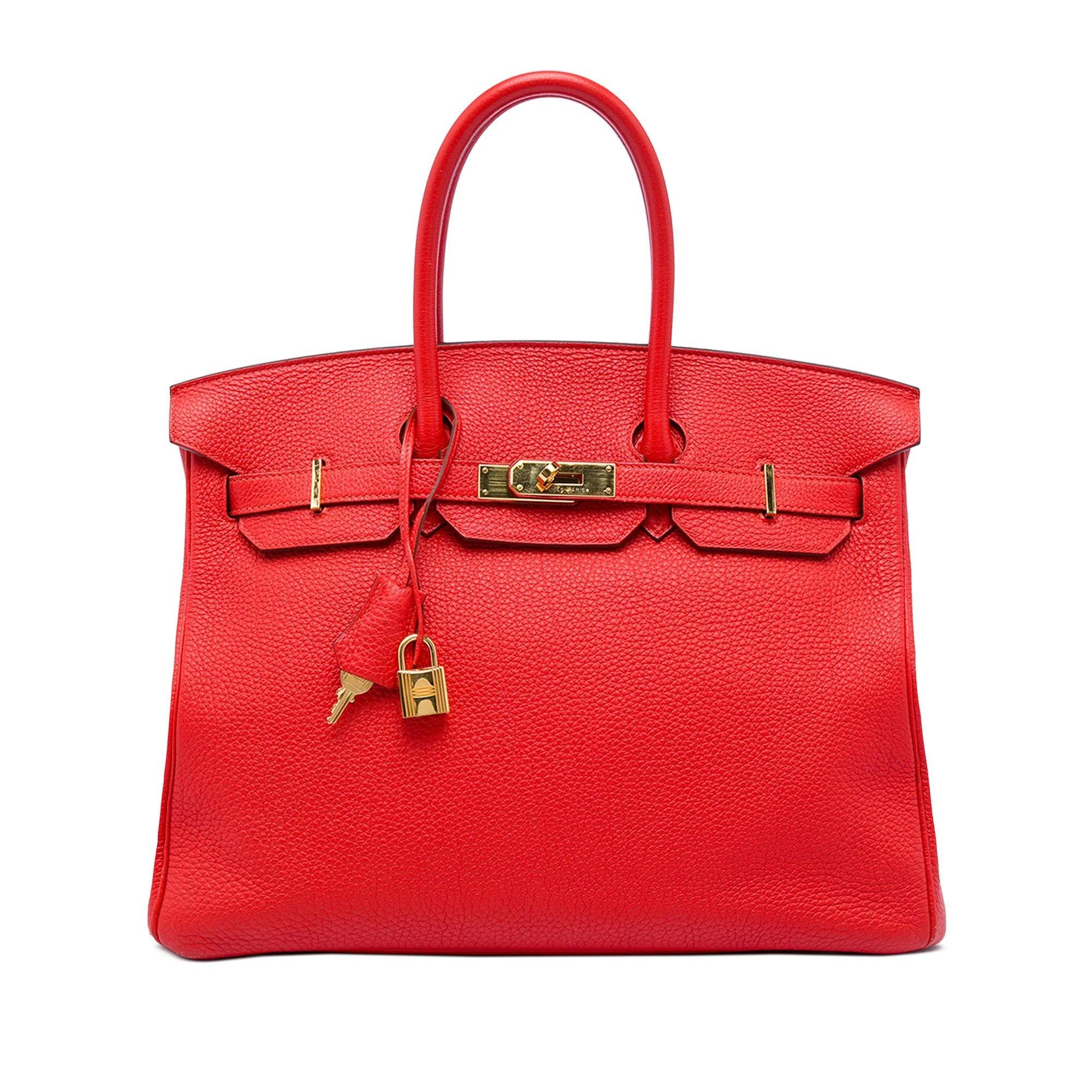 Hermes Birkin 35 Handbag Géranium Togo Leather 2013