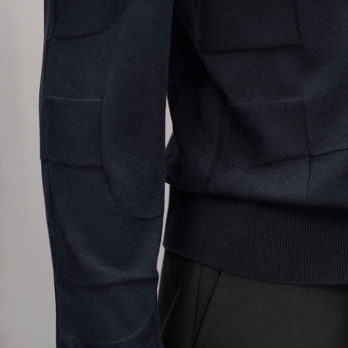 Marine "Maillon Puzzle" Crewneck Sweater