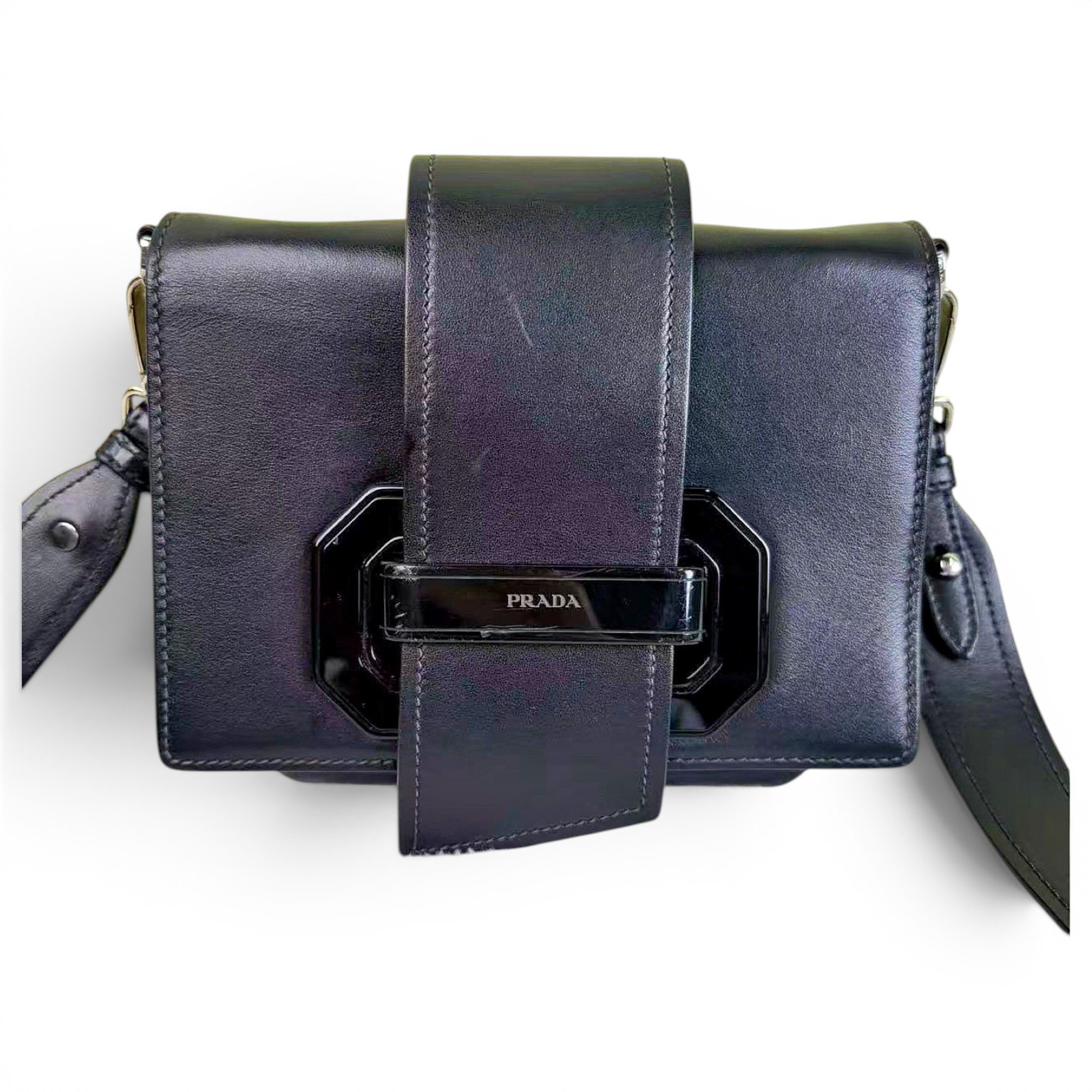 Cahier leather handbag