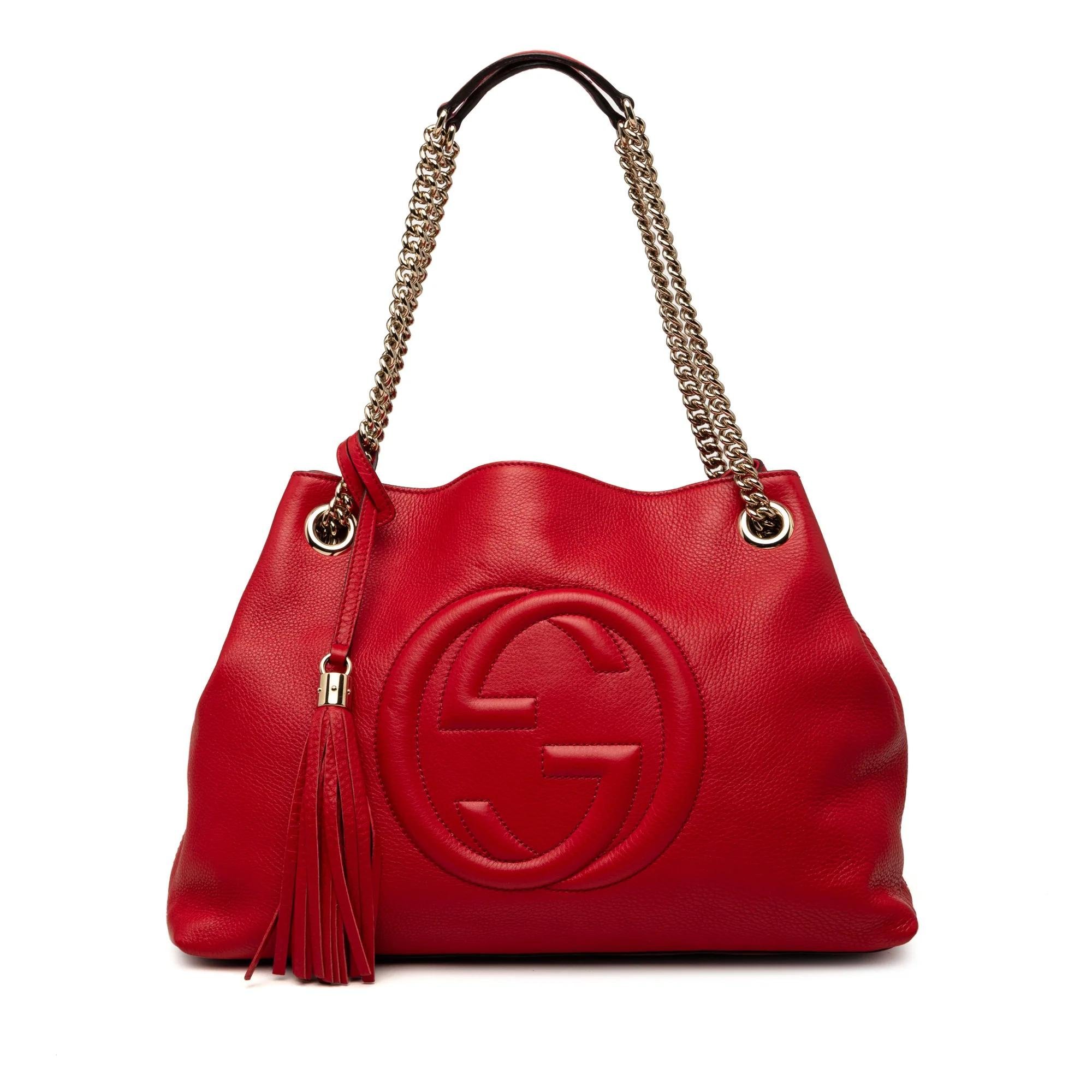 Soho Chain pony-style calfskin tote