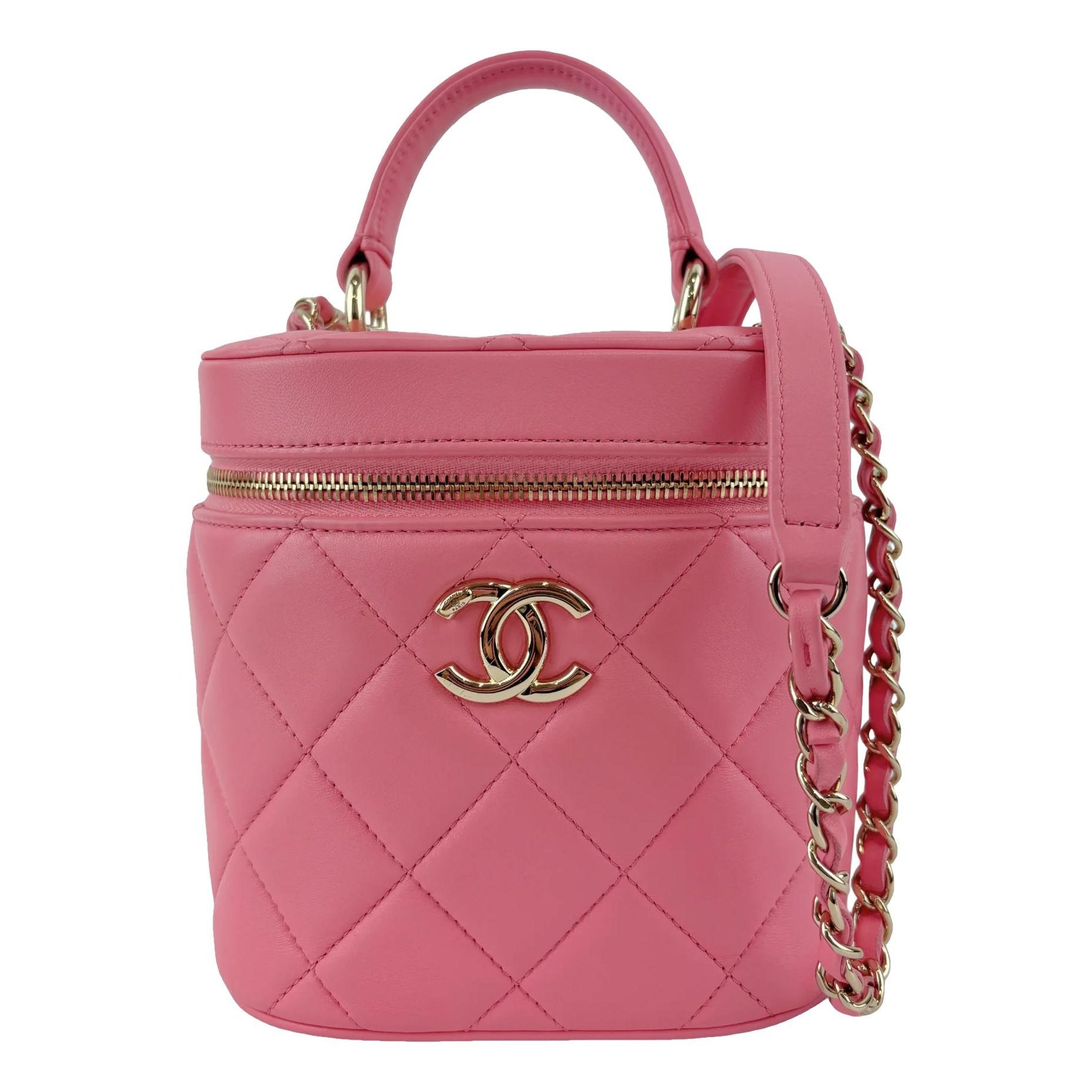 Trendy CC Vanity leather handbag