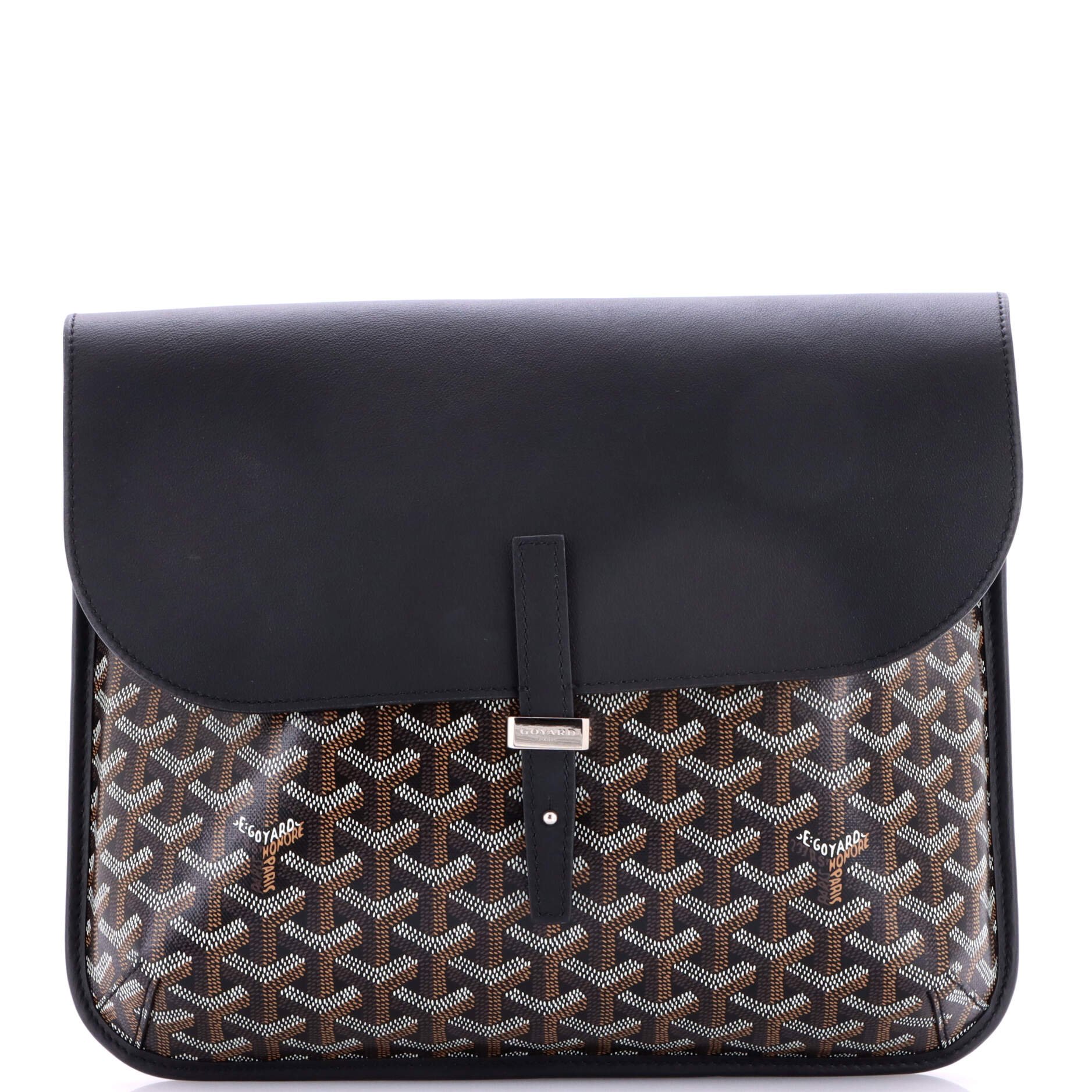 Coursier Messenger Bag Coated Canvas and Leather