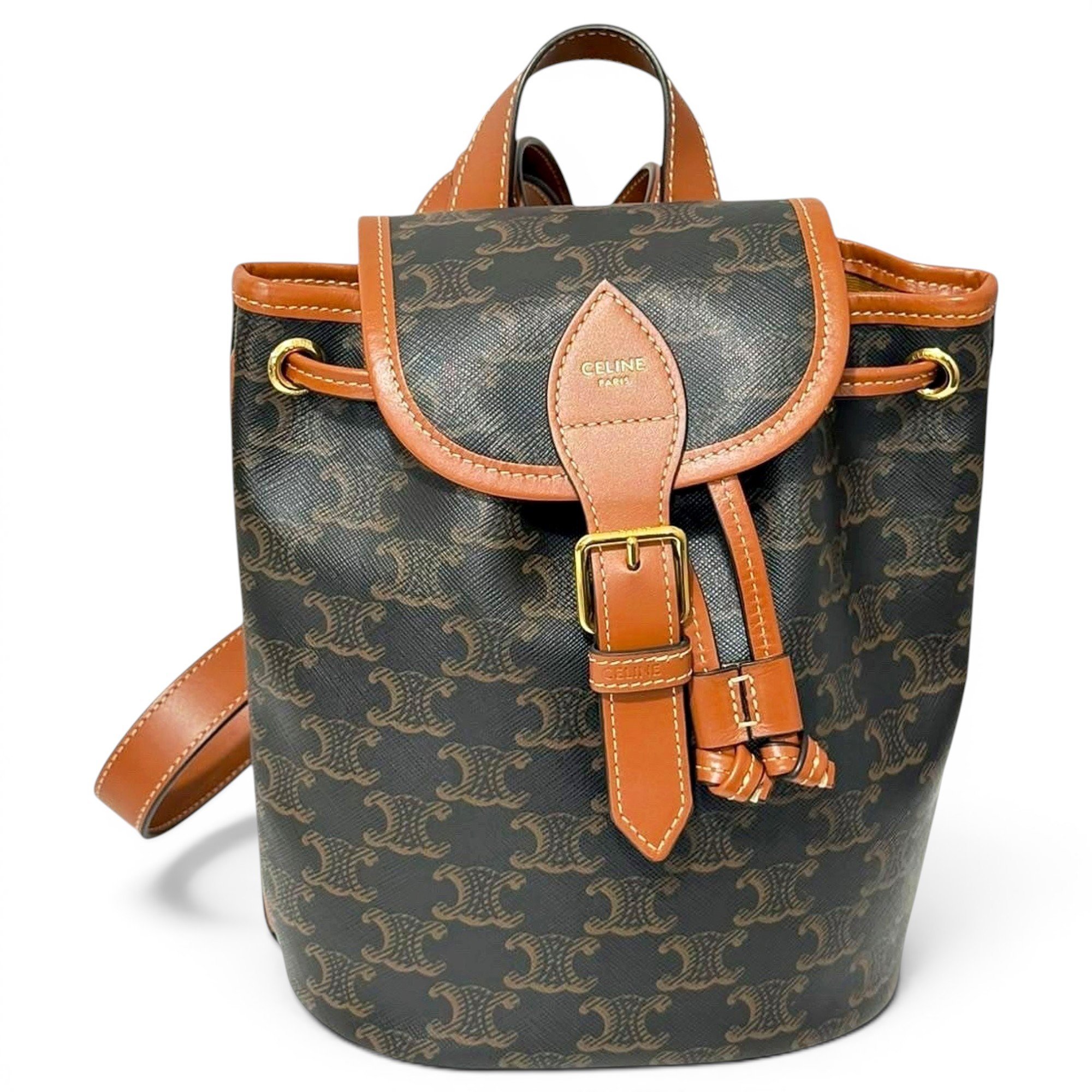 Folco leather backpack