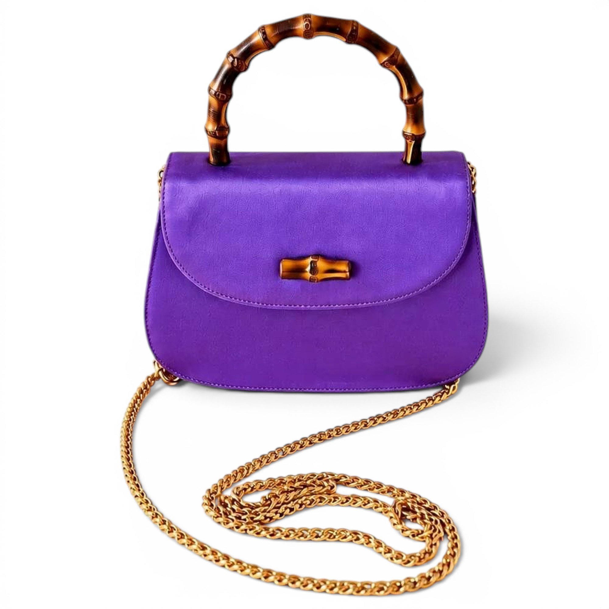Bamboo silk handbag