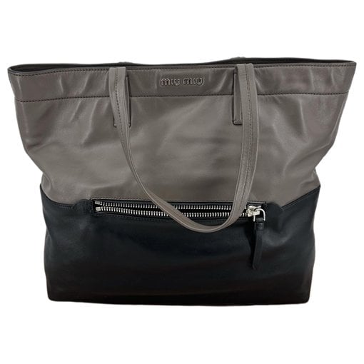 Miu Miu Vitello leather tote