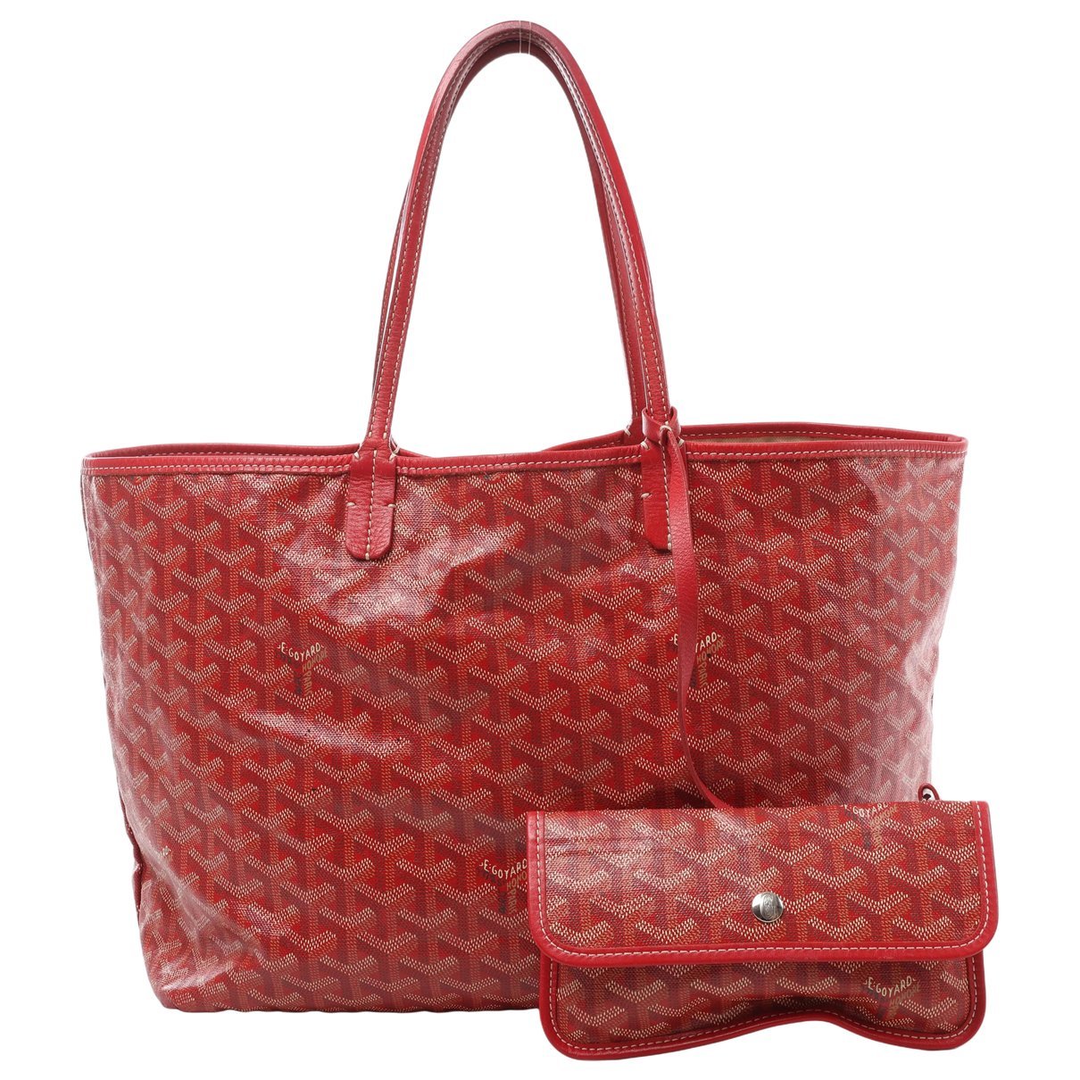 Goyard Saint-Louis leather handbag