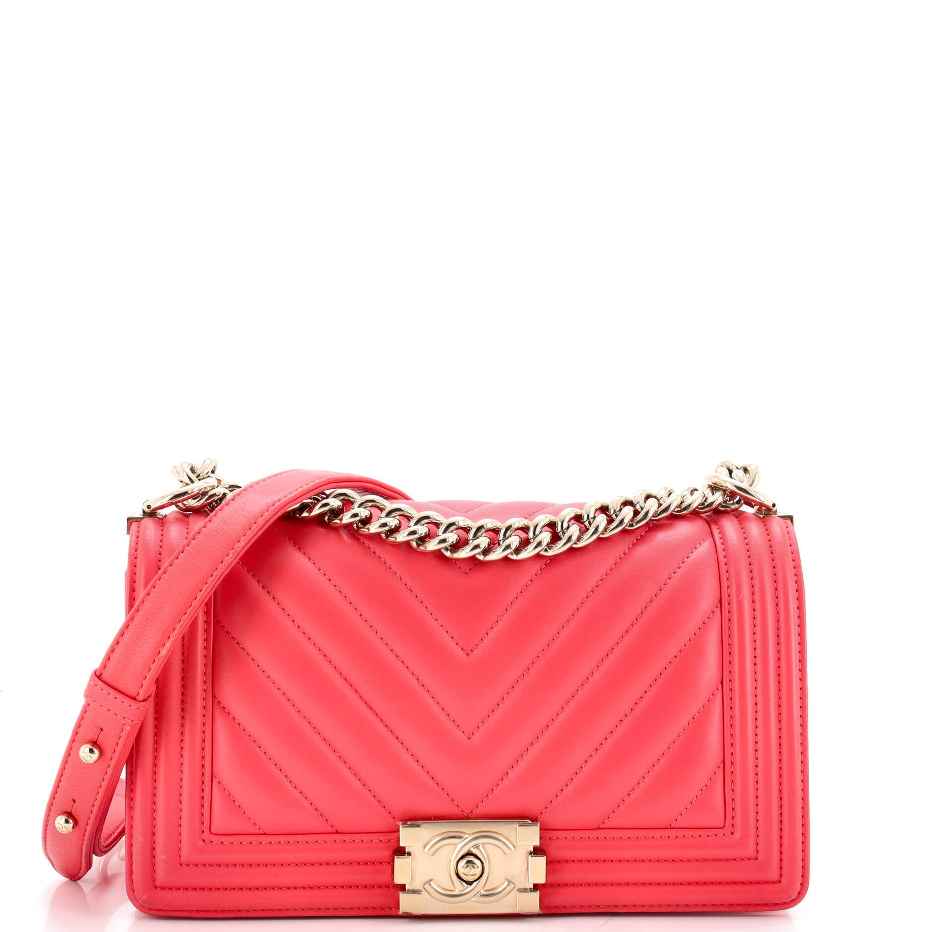 Boy Flap Bag Chevron Calfskin Old Medium