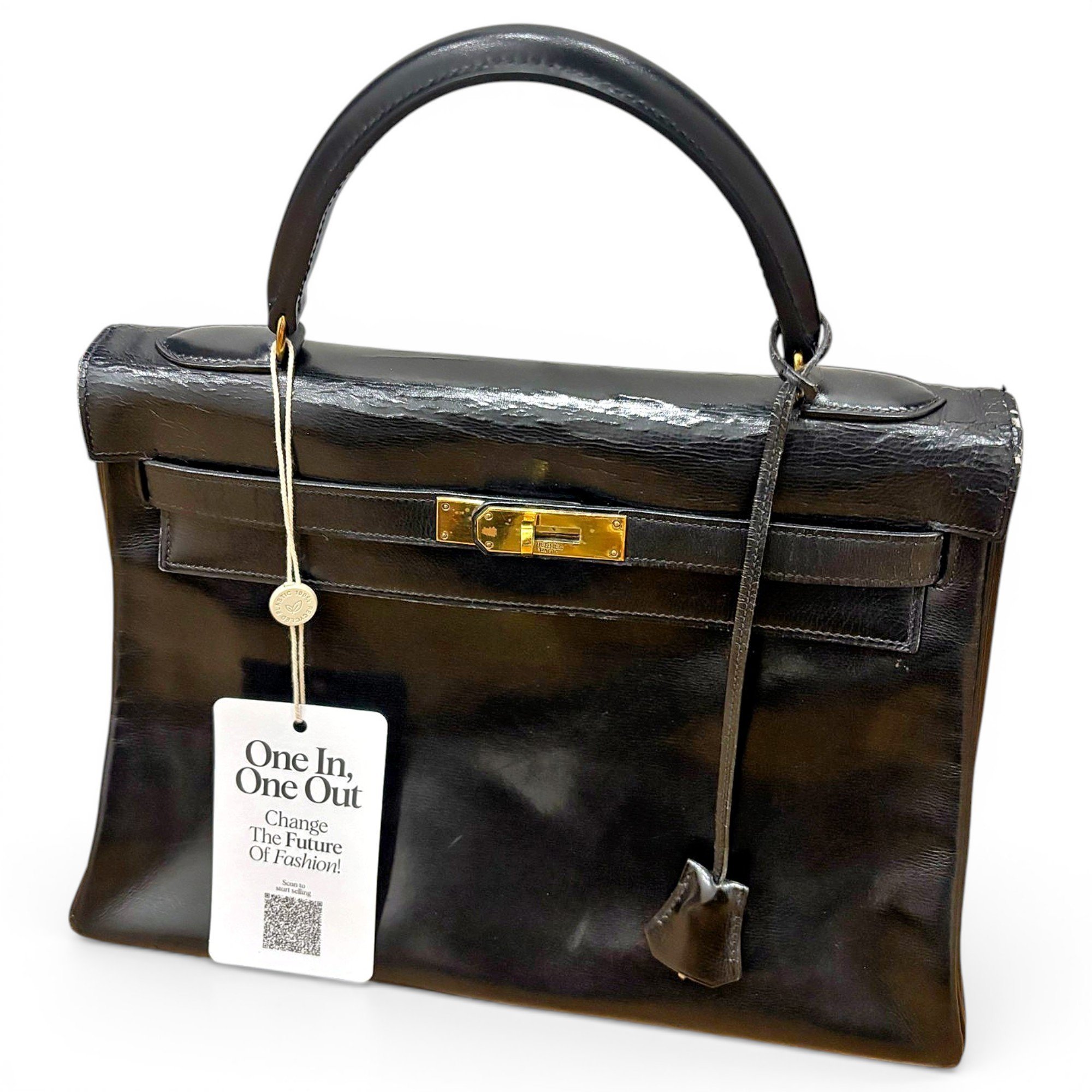 Kelly 32 leather handbag