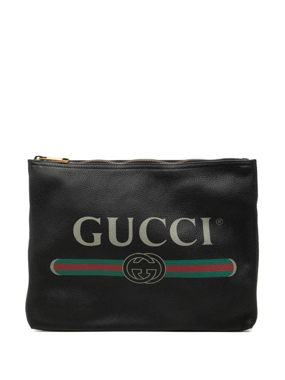 2000-2015 Medium Calfskin Logo Portfolio clutch bag