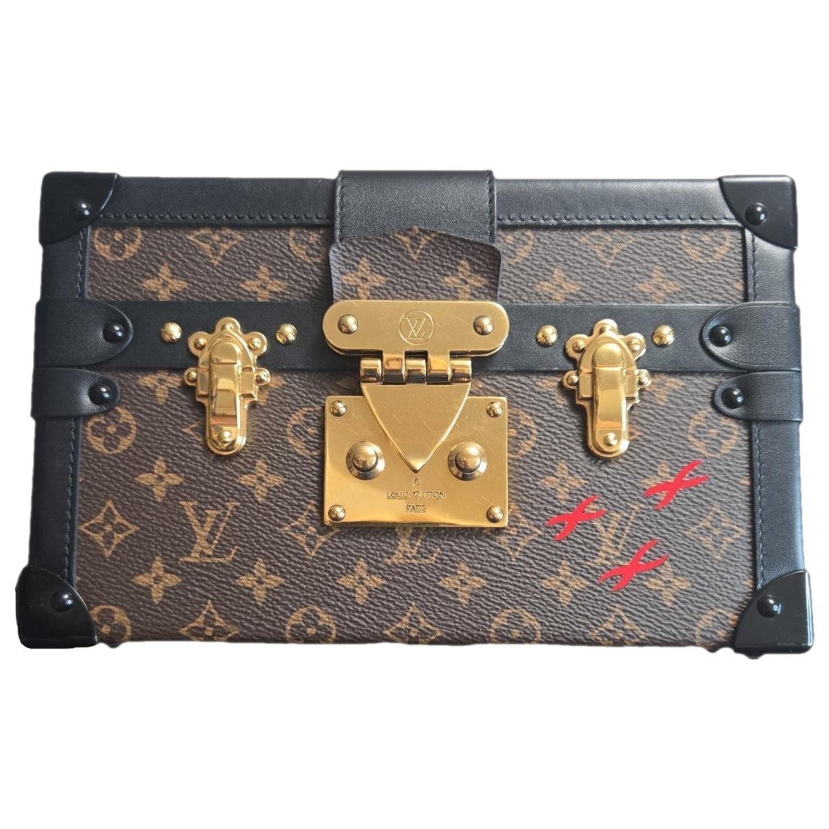 Petite Malle leather handbag