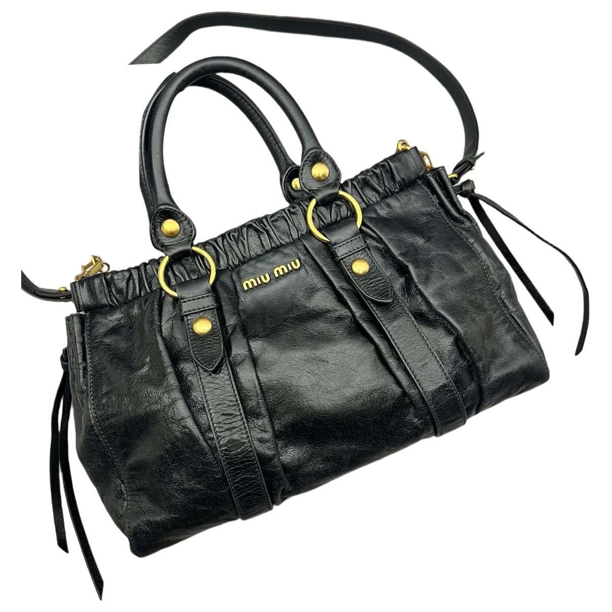 Leather handbag