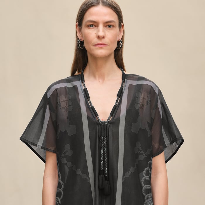 Gris Charbon "Palefroi Remix" Maxi Beach Caftan