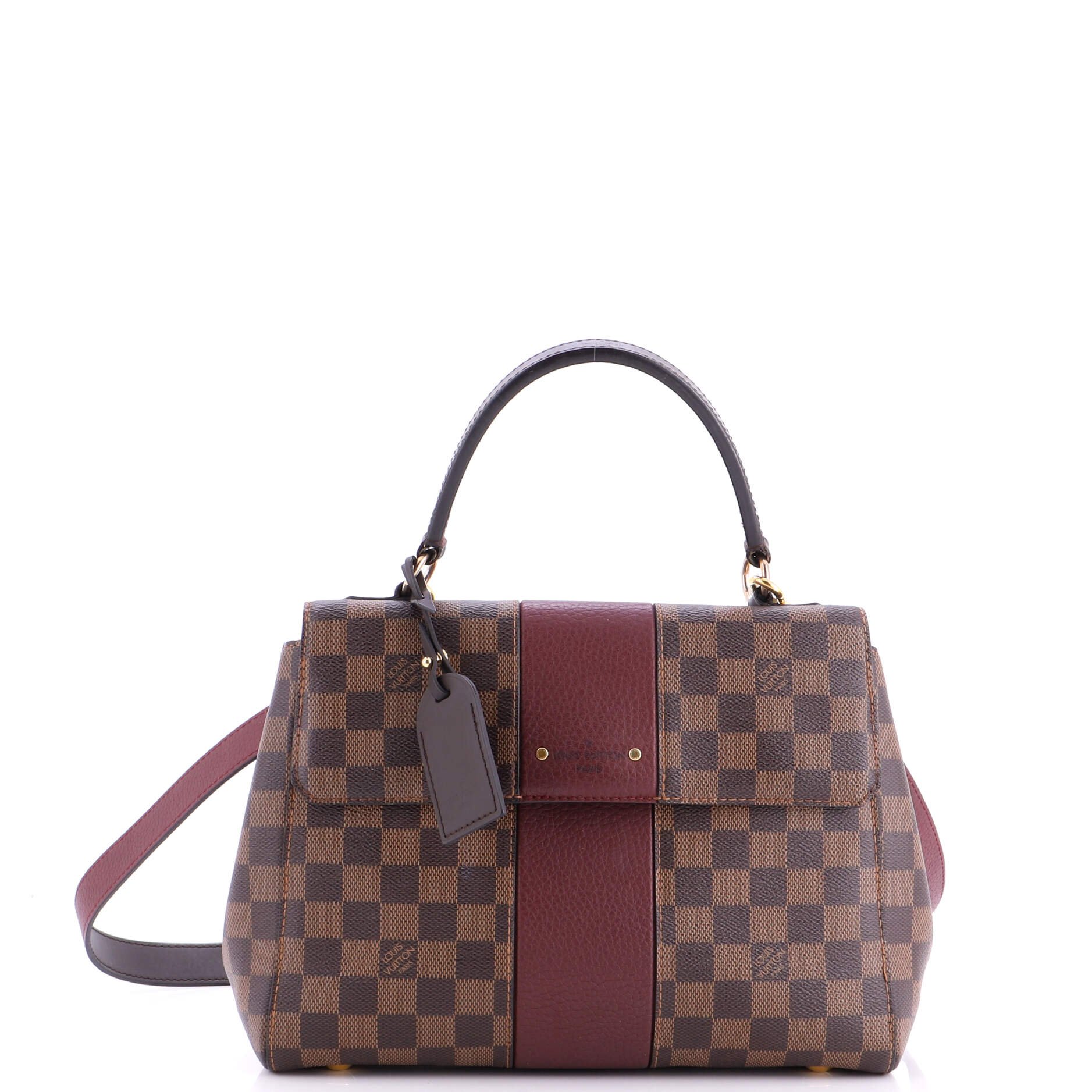 Bond Street Handbag Damier with Leather MM