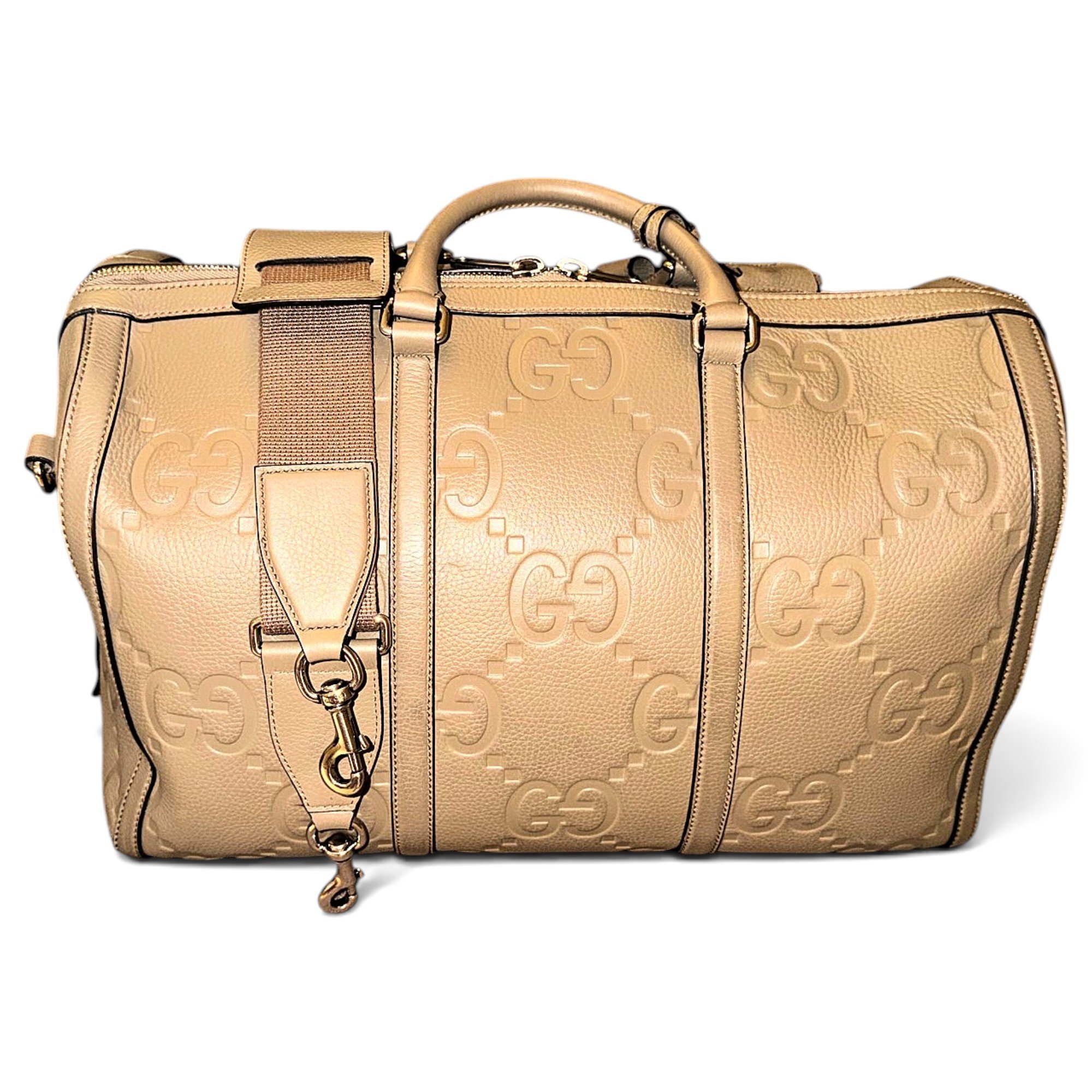 Leather travel bag