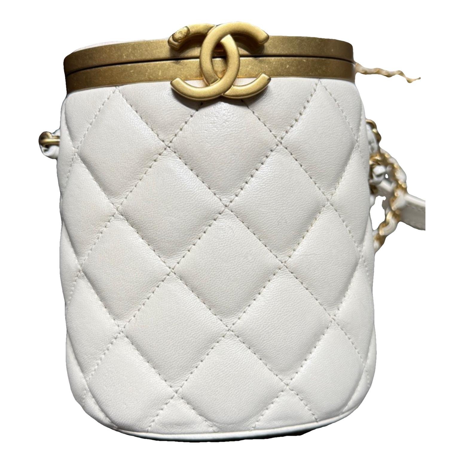 Vanity leather handbag