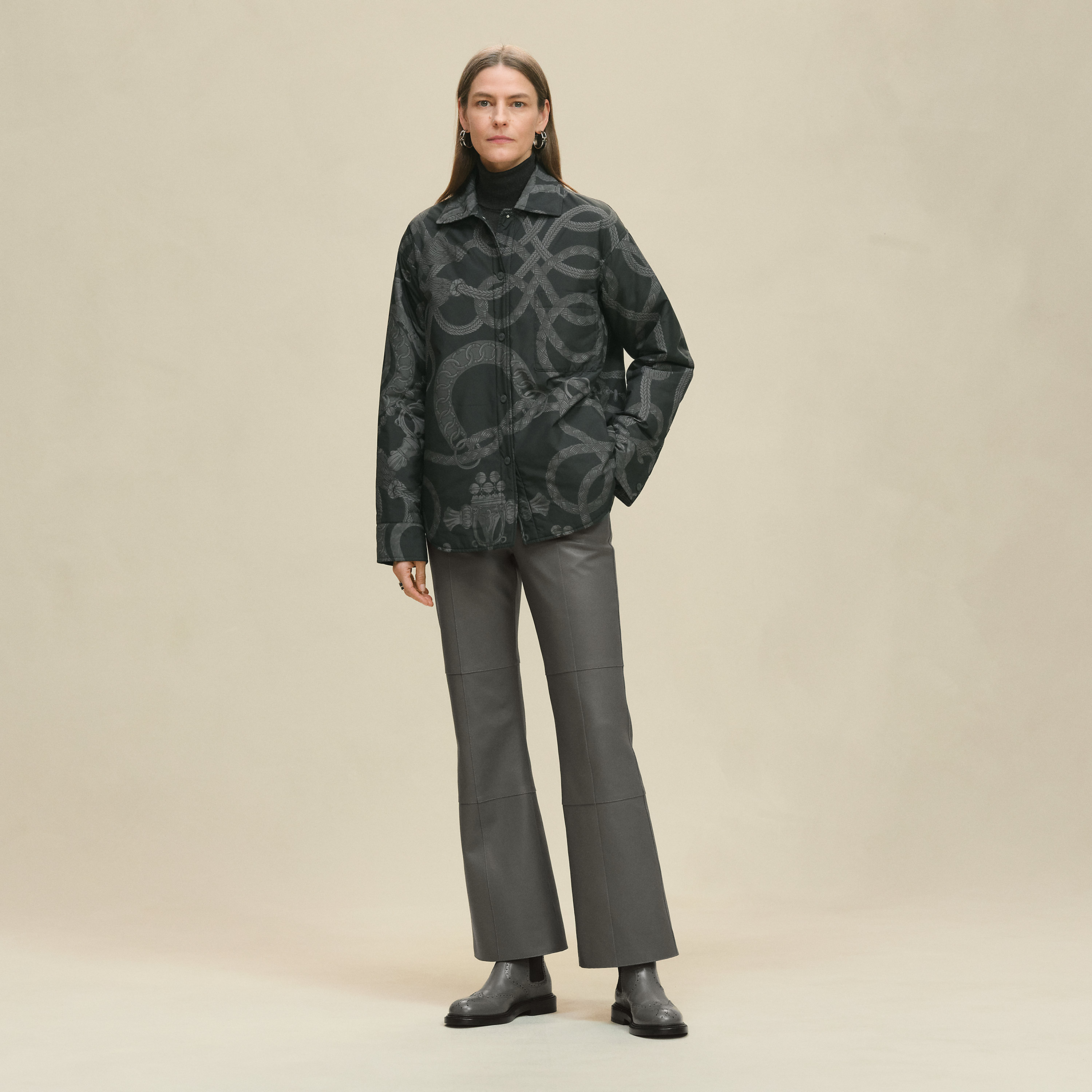"Palefroi Remix" reversible overshirt